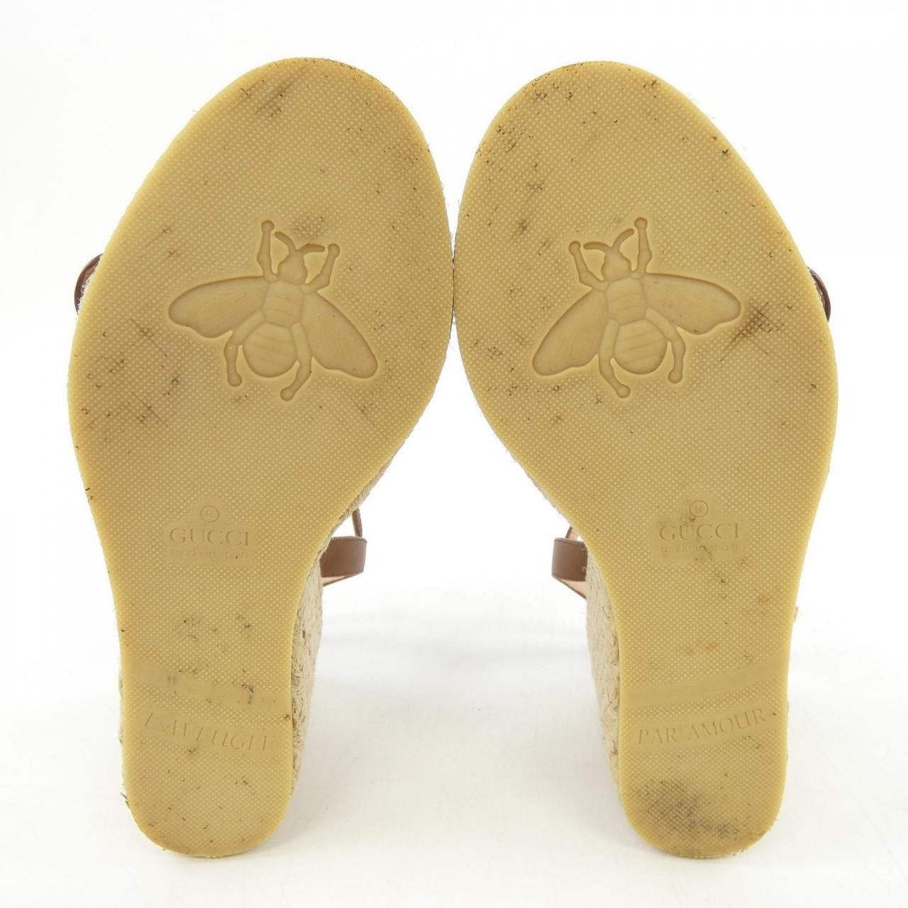Gucci Gucci Gucci Leather Sandals Leather Shoes 646311 DUTY FREE for USA Size ONE SIZE - 4 Thumbnail
