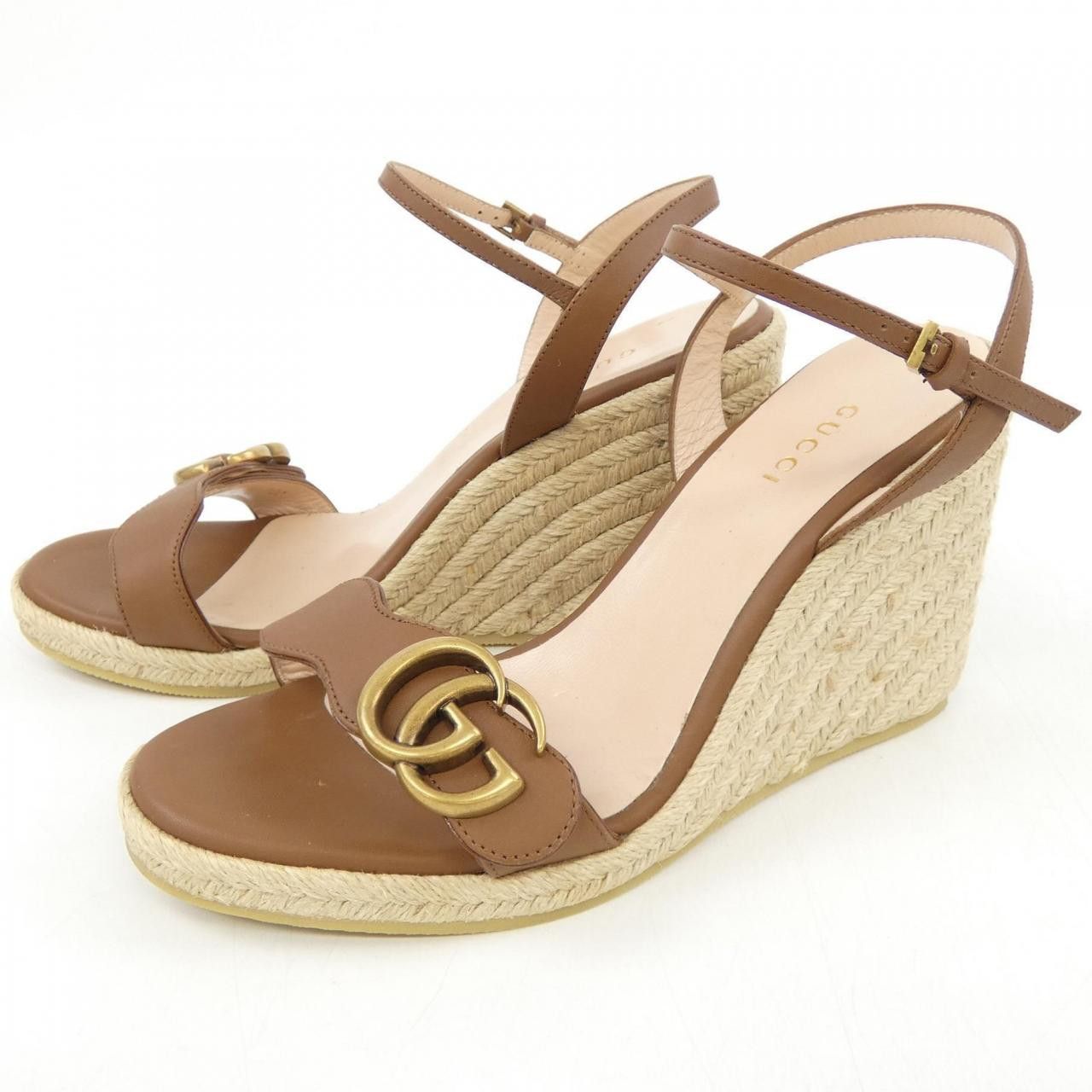 Gucci Gucci Gucci Leather Sandals Leather Shoes 646311 DUTY FREE for USA Size ONE SIZE - 3 Thumbnail