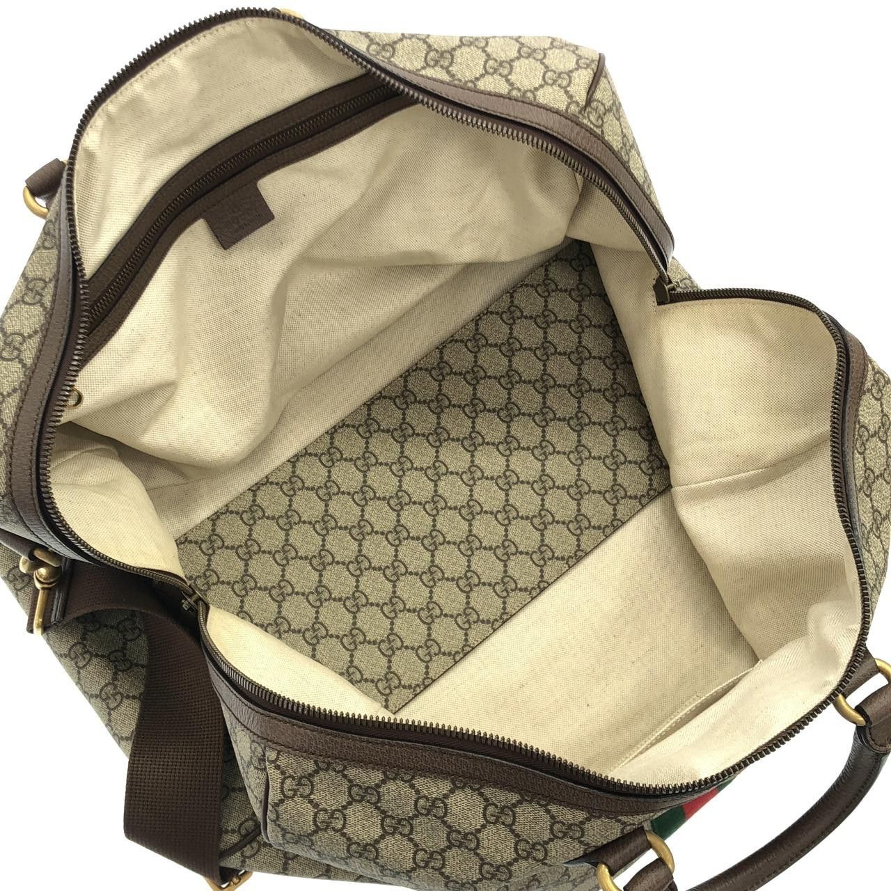 Gucci Gucci Gucci Savoy GG Supreme Canvas Boston Bag Textile Travel Bag 5479539C2ST DUTY FREE for USA Size ONE SIZE - 9 Thumbnail