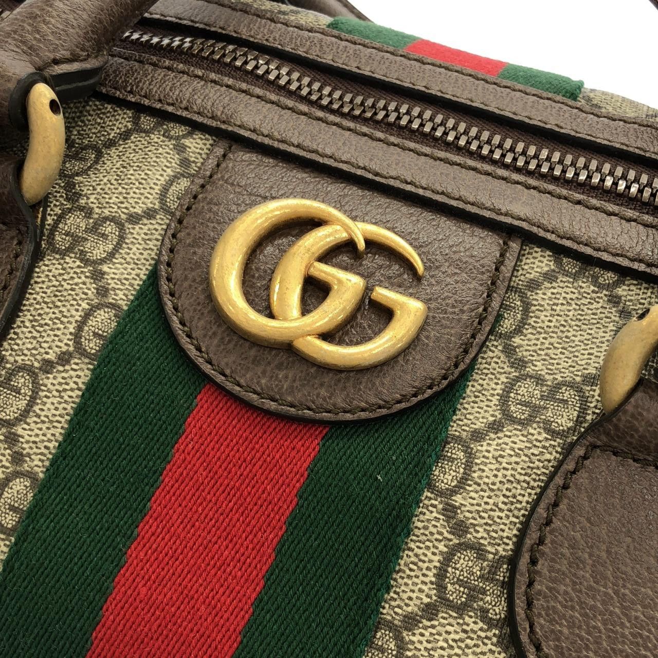 Gucci Gucci Gucci Savoy GG Supreme Canvas Boston Bag Textile Travel Bag 5479539C2ST DUTY FREE for USA Size ONE SIZE - 4 Thumbnail