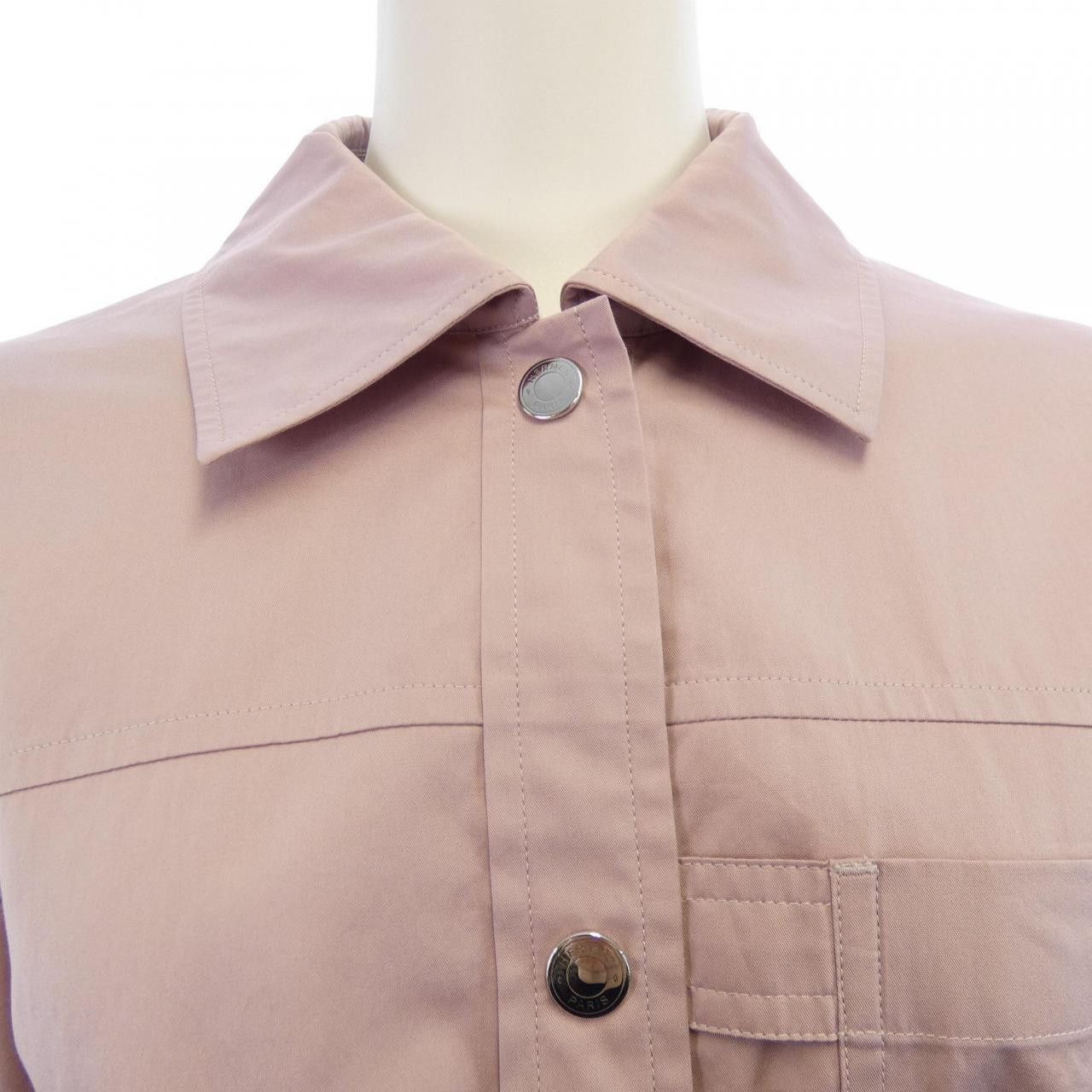 Hermes Hermes Hermes Crude Cell Shirt Dress Dress Textile Dresses 5E0573DV DUTY FREE for USA Size ONE SIZE - 5 Thumbnail