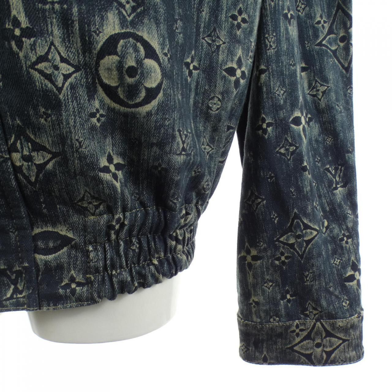 Louis Vuitton Louis Vuitton Louis Vuitton Monogram Denim Jacket Textile Outerwear HOA02WTC6 DUTY FREE for USA Size ONE SIZE - 6 Thumbnail