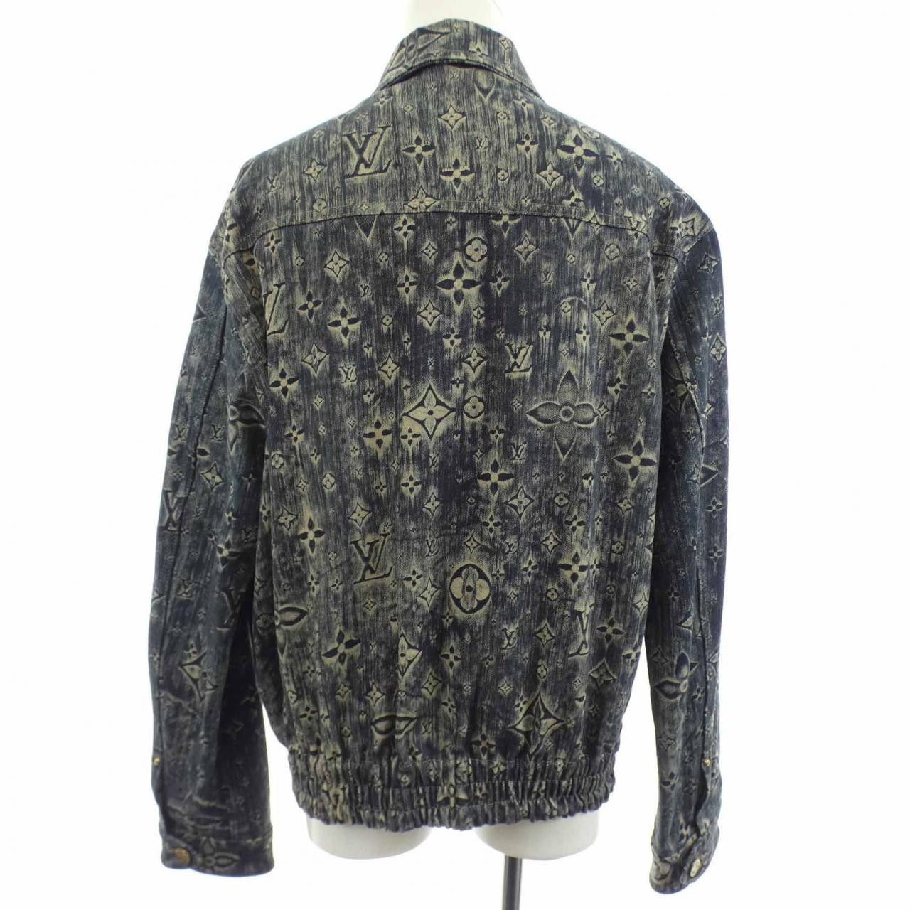 Louis Vuitton Louis Vuitton Louis Vuitton Monogram Denim Jacket Textile Outerwear HOA02WTC6 DUTY FREE for USA Size ONE SIZE - 2 Thumbnail