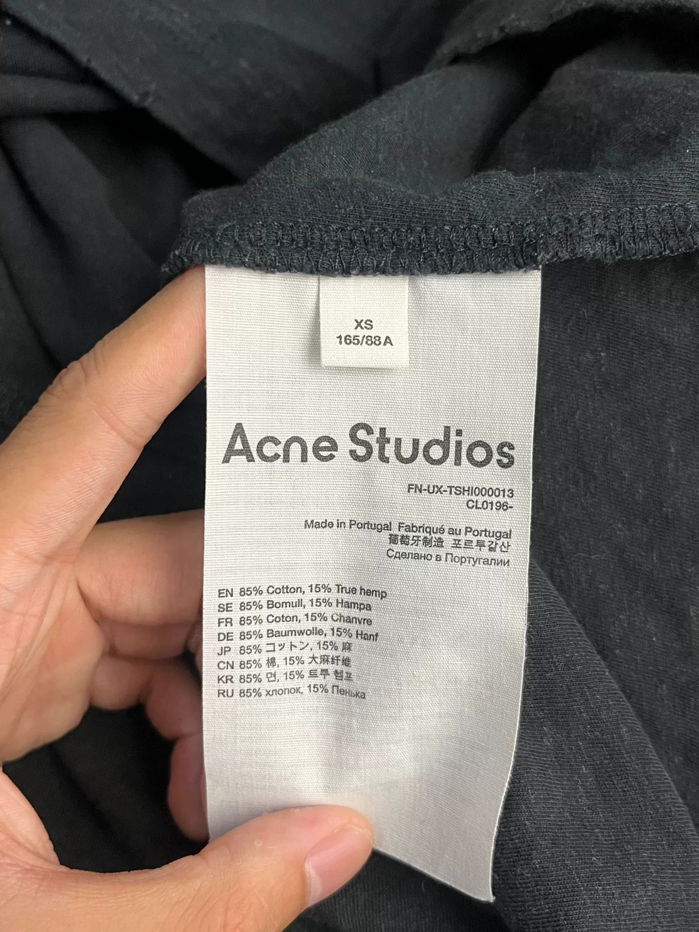 Acne Studios Acne Studios Printed Black T-Shirt XS Men Size US XS / EU 42 / 0 - 3 Thumbnail