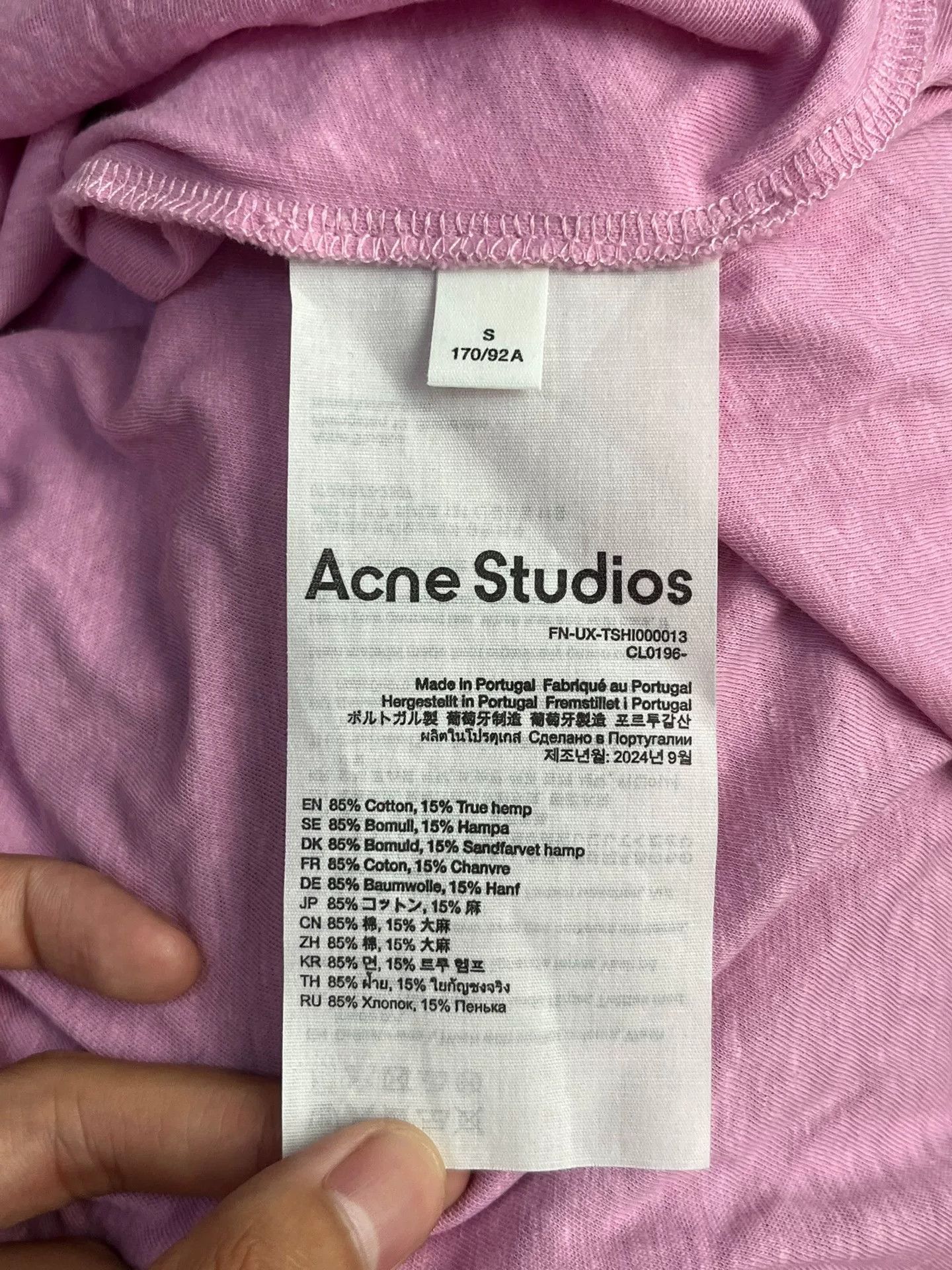 Acne Studios Acne Studios Printed Pink T-Shirt S Women Size S / US 4 / IT 40 - 3 Thumbnail