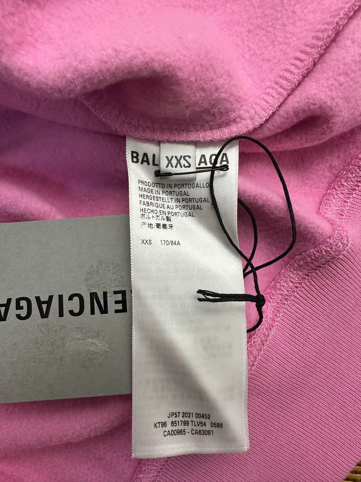 Balenciaga Balenciaga Printed Oversized Pink Hoodie XXS Women Size XXS / US 00 / IT 34 - 4 Thumbnail