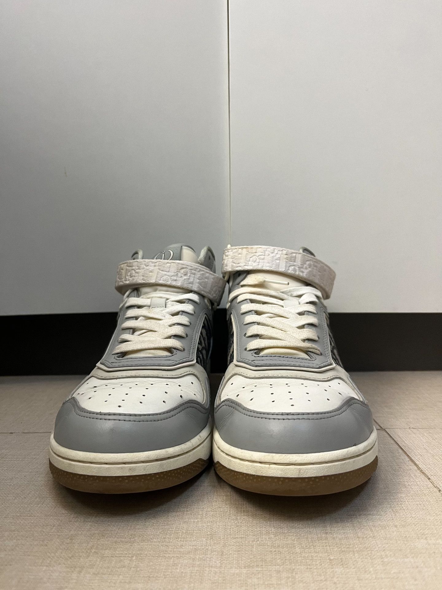 Dior Dior Leather Printed White Hitop Sneakers 41.5 Men Size US 9 / EU 42 - 2 Thumbnail