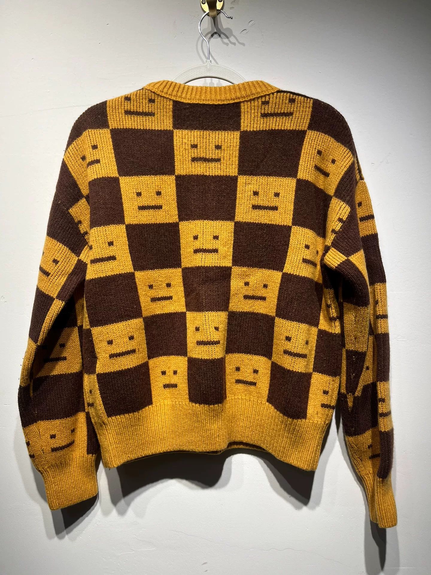 Acne Studios Acne Studios Plaid Orange Sweater S Women Size S / US 4 / IT 40 - 2 Thumbnail