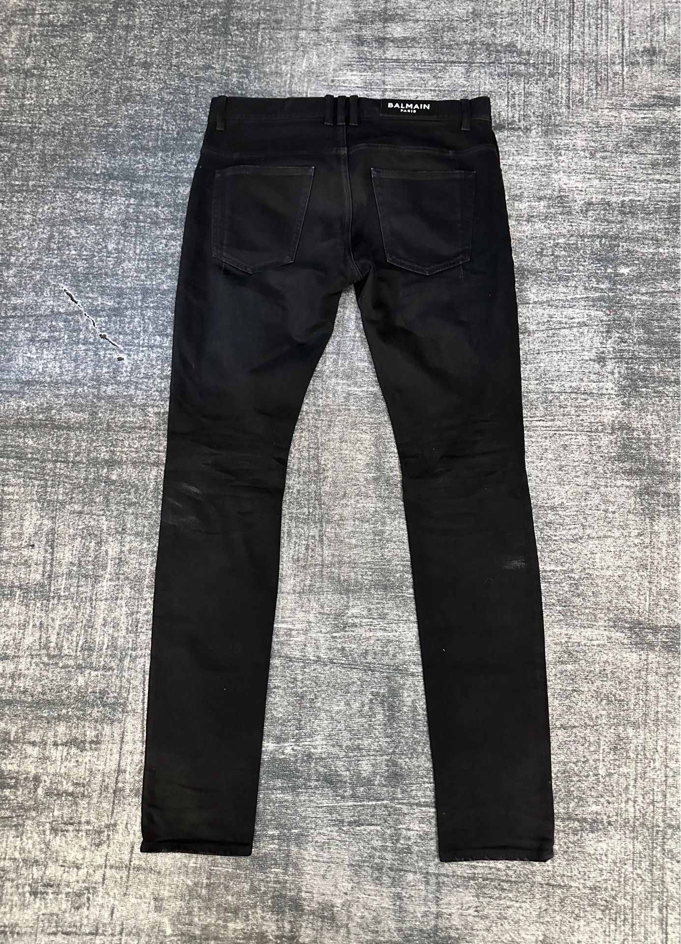 Balmain Balmain Denim Slim Black Denim Jeans 32 Men Size US 32 / EU 48 - 3 Thumbnail