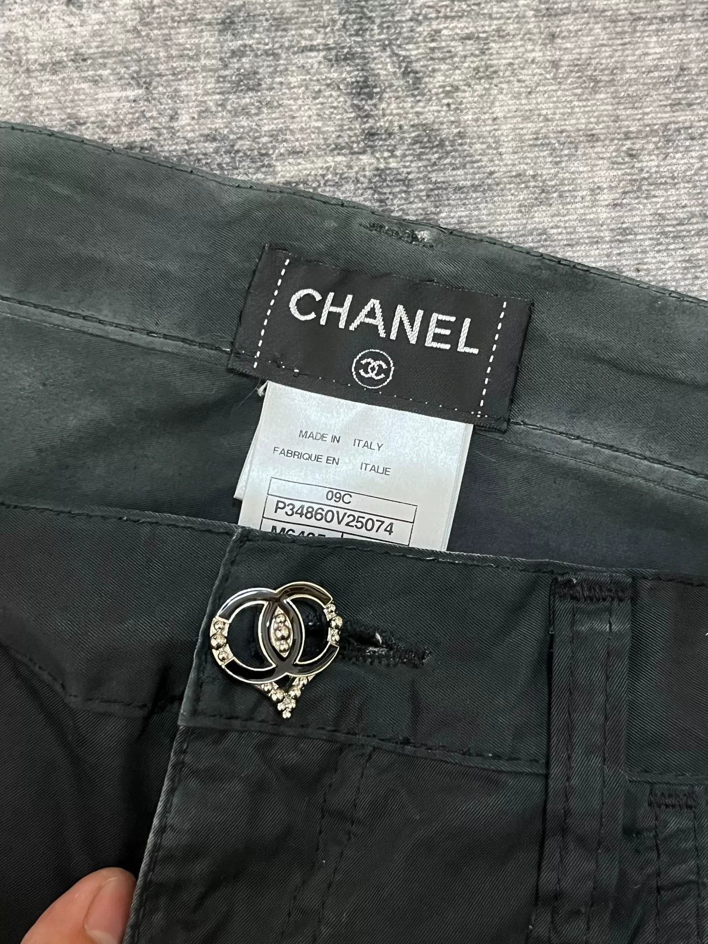 Chanel Chanel Patchwork Striped Black Pants 40 Women Size 40" / US 18 - 3 Thumbnail