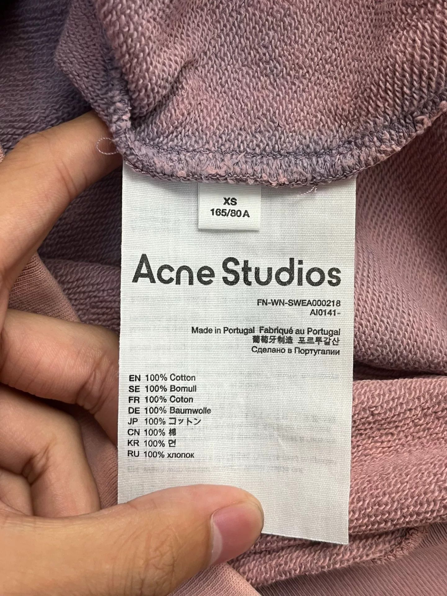 Acne Studios Acne Studios Casual Oversized Purple Hoodie XS Women Size XS / US 0-2 / IT 36-38 - 4 Thumbnail