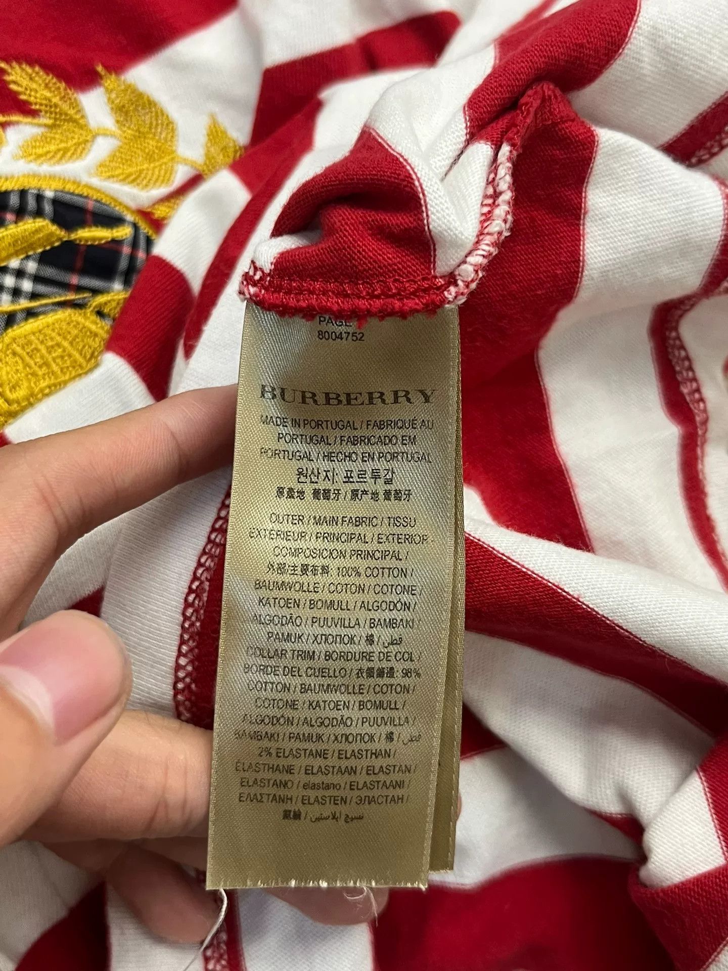 Burberry Burberry T-Shirt S Women Size S / US 4 / IT 40 - 4 Thumbnail