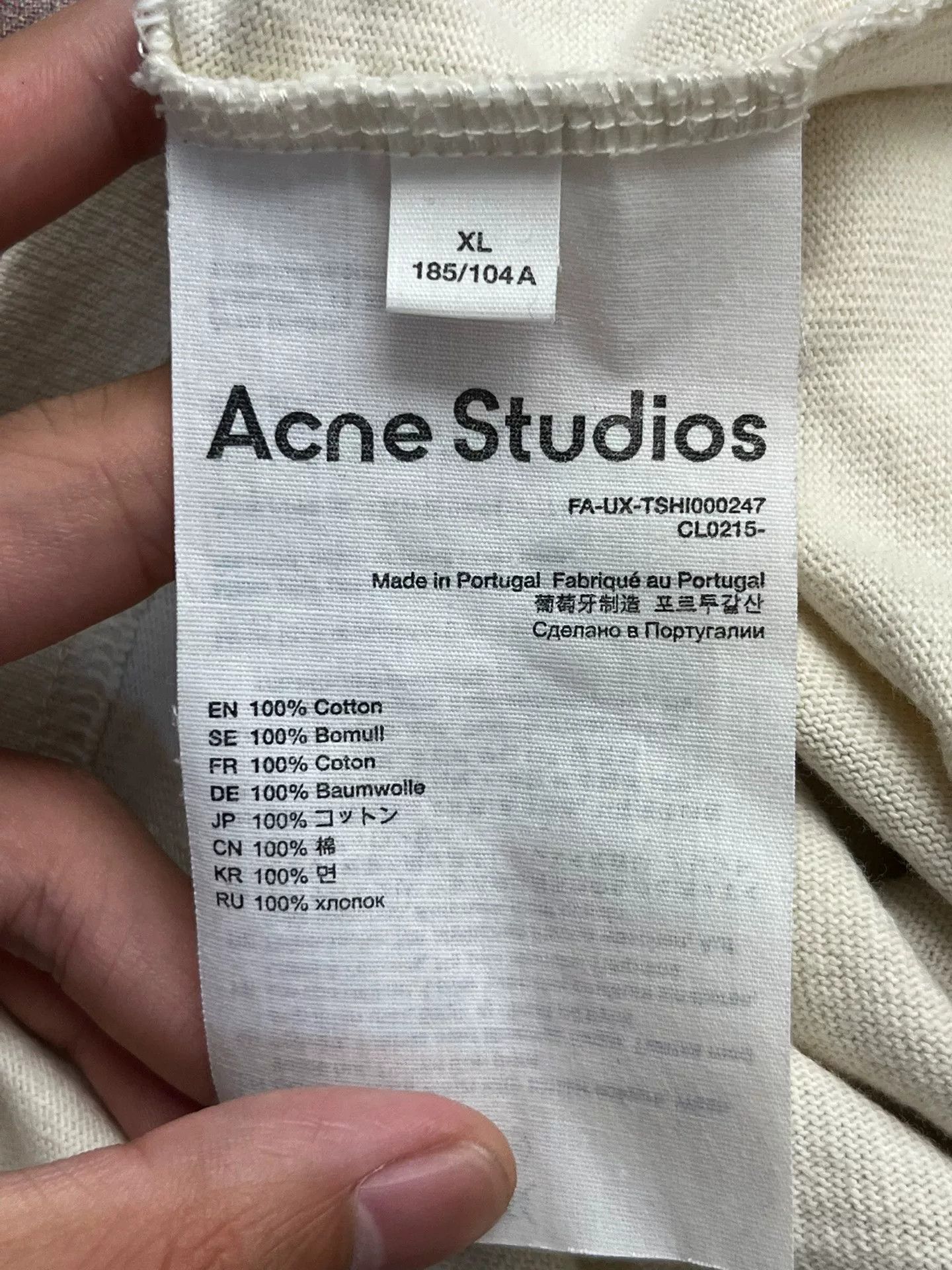 Acne Studios Acne Studios Printed Graphic White T-Shirt XL Women Size XL / US 12-14 / IT 48-50 - 4 Thumbnail