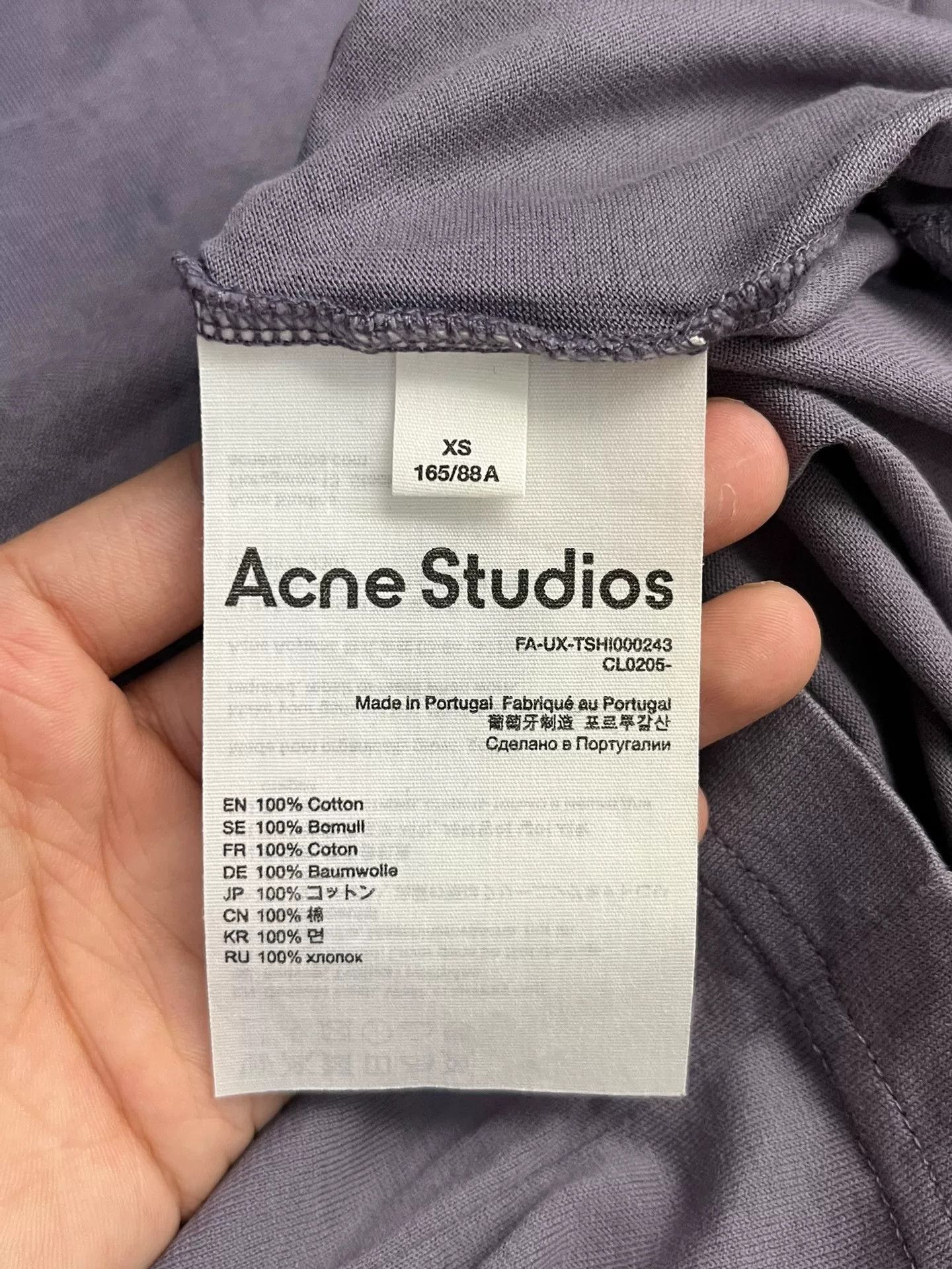 Acne Studios Acne Studios Purple T-Shirt XS Women Size XS / US 0-2 / IT 36-38 - 3 Thumbnail
