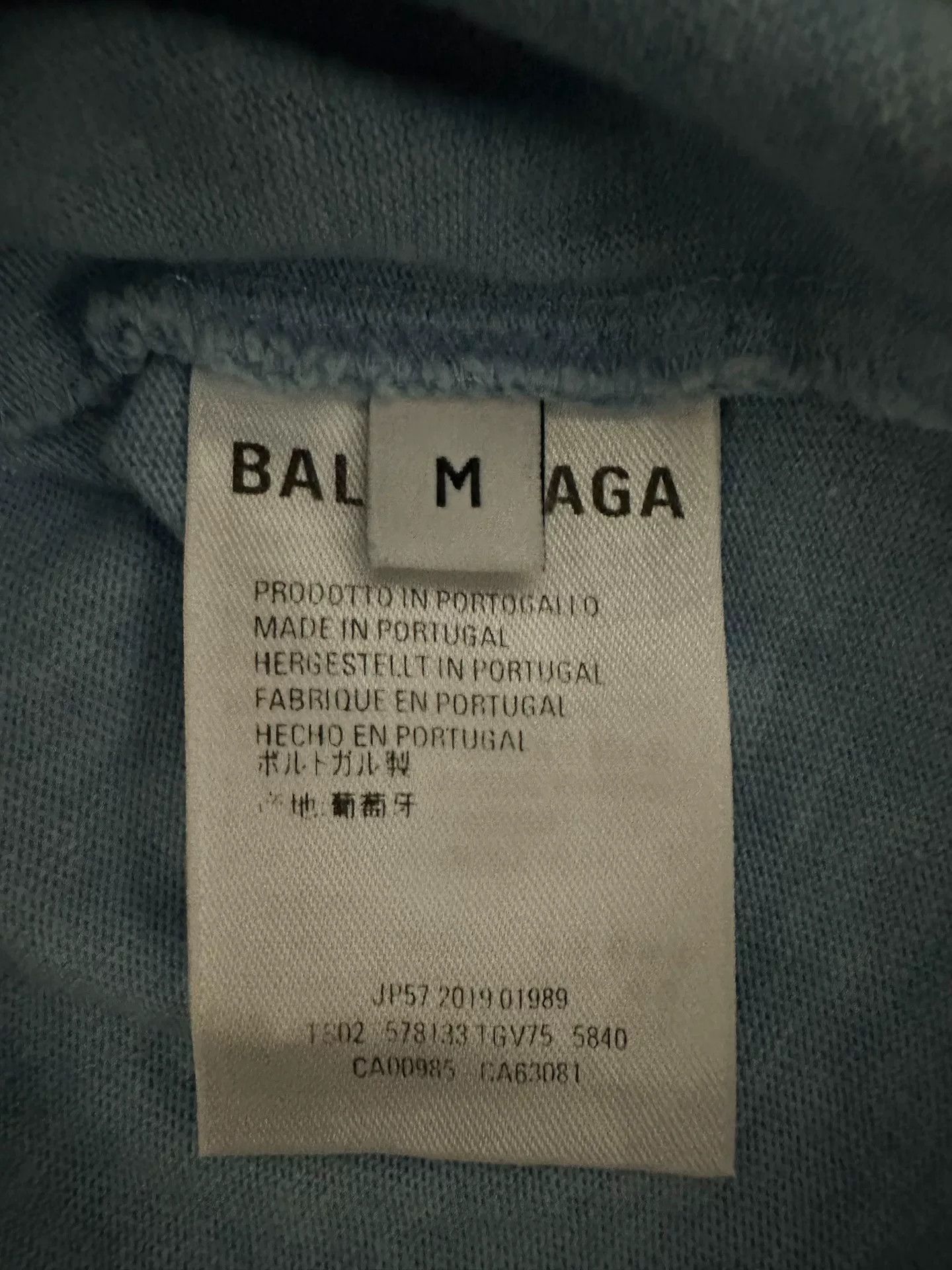 Balenciaga Balenciaga Retro Printed Blue T-Shirt M Women Size M / US 6-8 / IT 42-44 - 3 Thumbnail