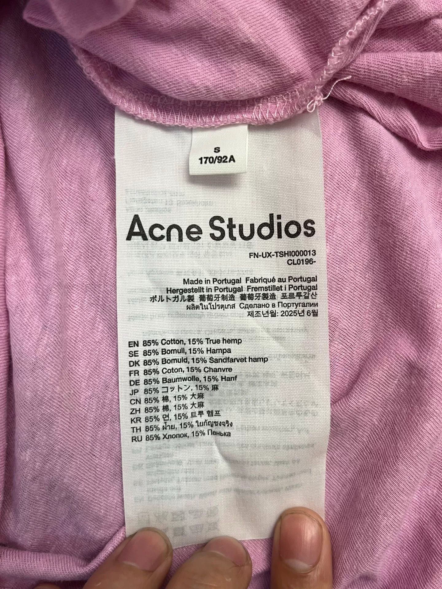 Acne Studios Acne Studios Printed Pink T-Shirt S Women Size S / US 4 / IT 40 - 4 Thumbnail