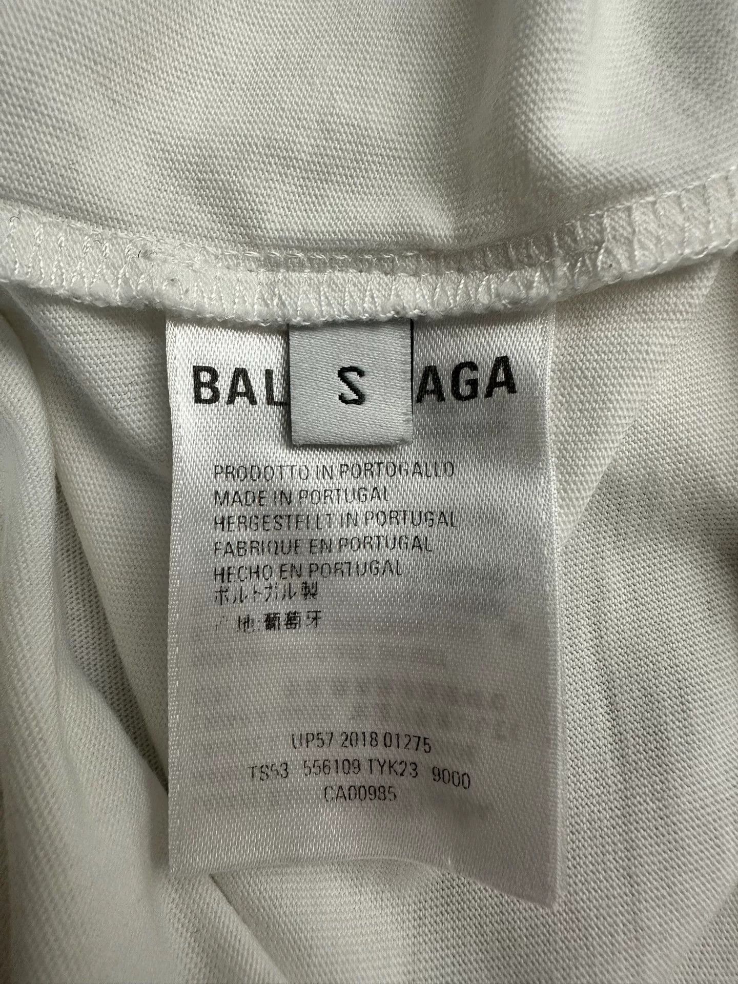 Balenciaga Balenciaga Retro Printed White T-Shirt S Men Size US S / EU 44-46 / 1 - 4 Thumbnail