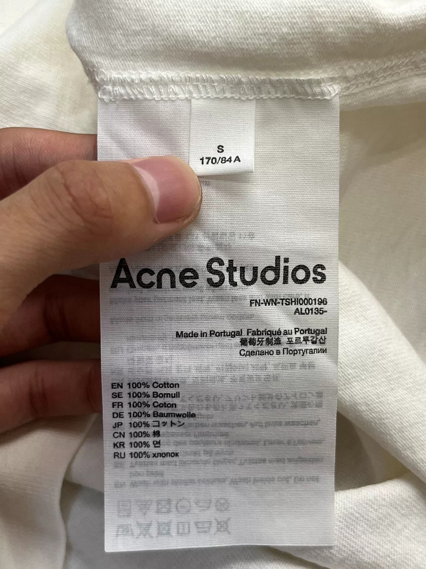 Acne Studios Acne Studios Casual Printed White T-Shirt S Men Size US S / EU 44-46 / 1 - 3 Thumbnail