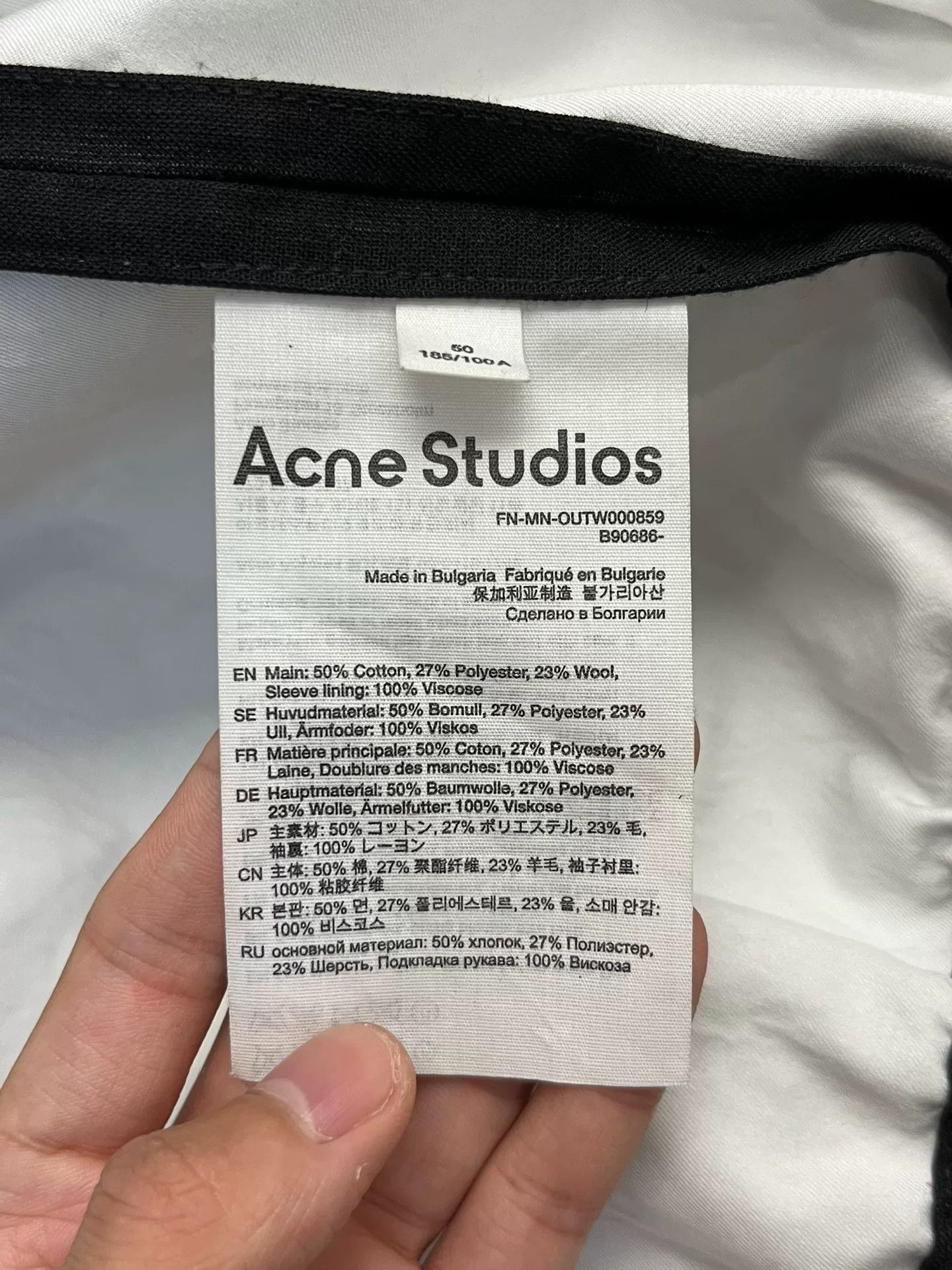 Acne Studios Acne Studios Denim Black Light Jacket 50 Men Size US XL / EU 56 / 4 - 3 Thumbnail