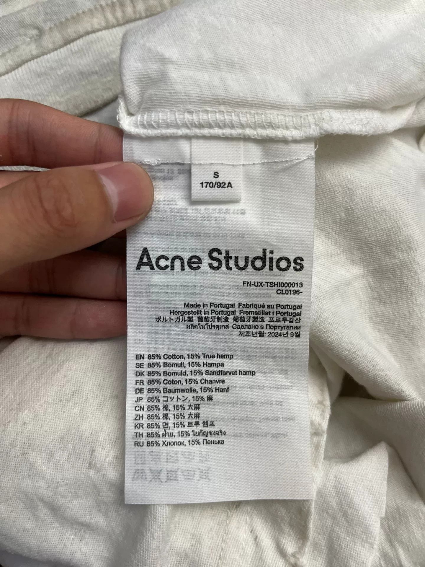 Acne Studios Acne Studios Printed White T-Shirt S Men Size US S / EU 44-46 / 1 - 3 Thumbnail