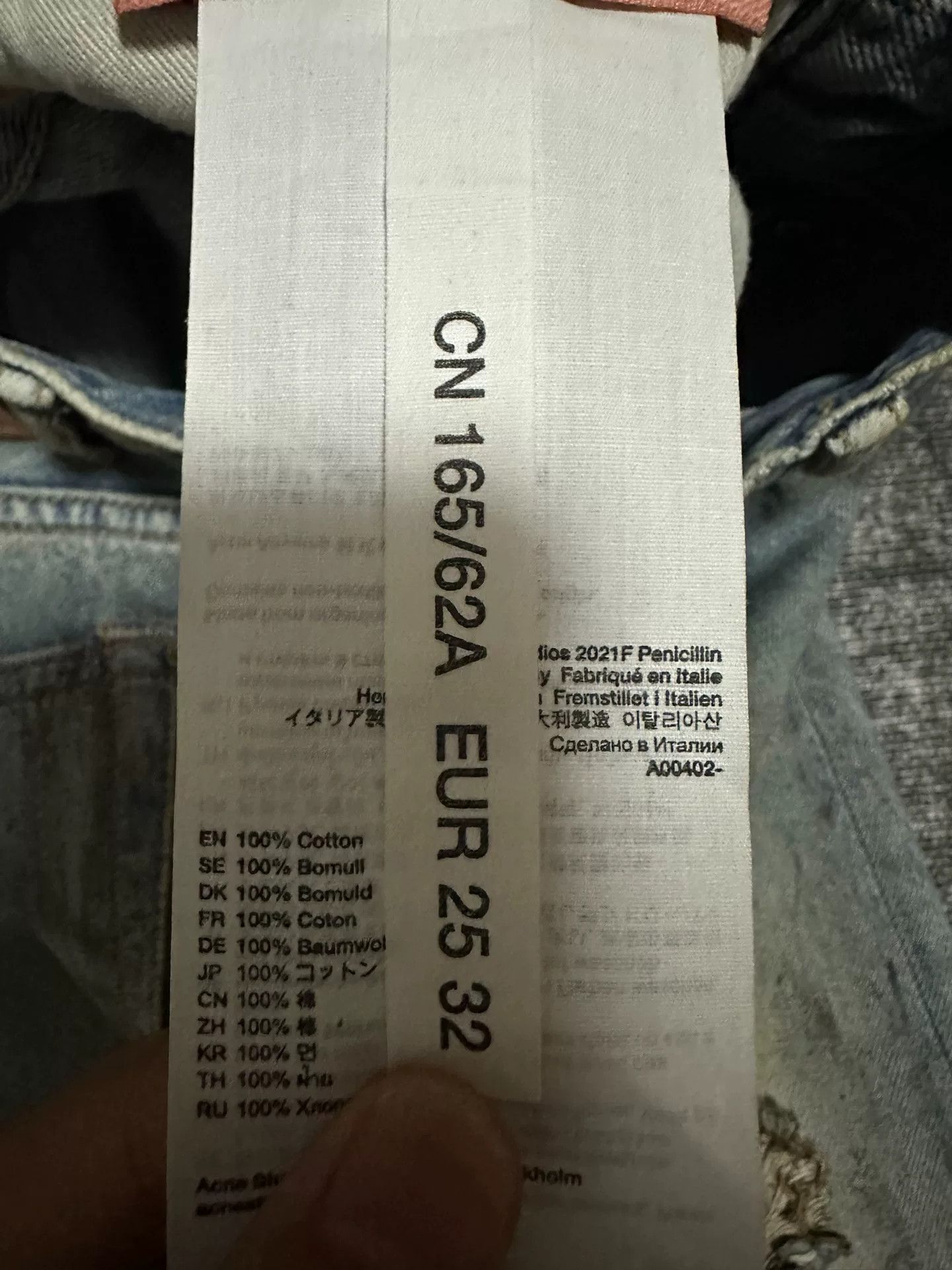 Acne Studios Acne Studios Denim Cotton Jeans 25 Women Size 25" / US 0 / IT 36 - 2 Thumbnail