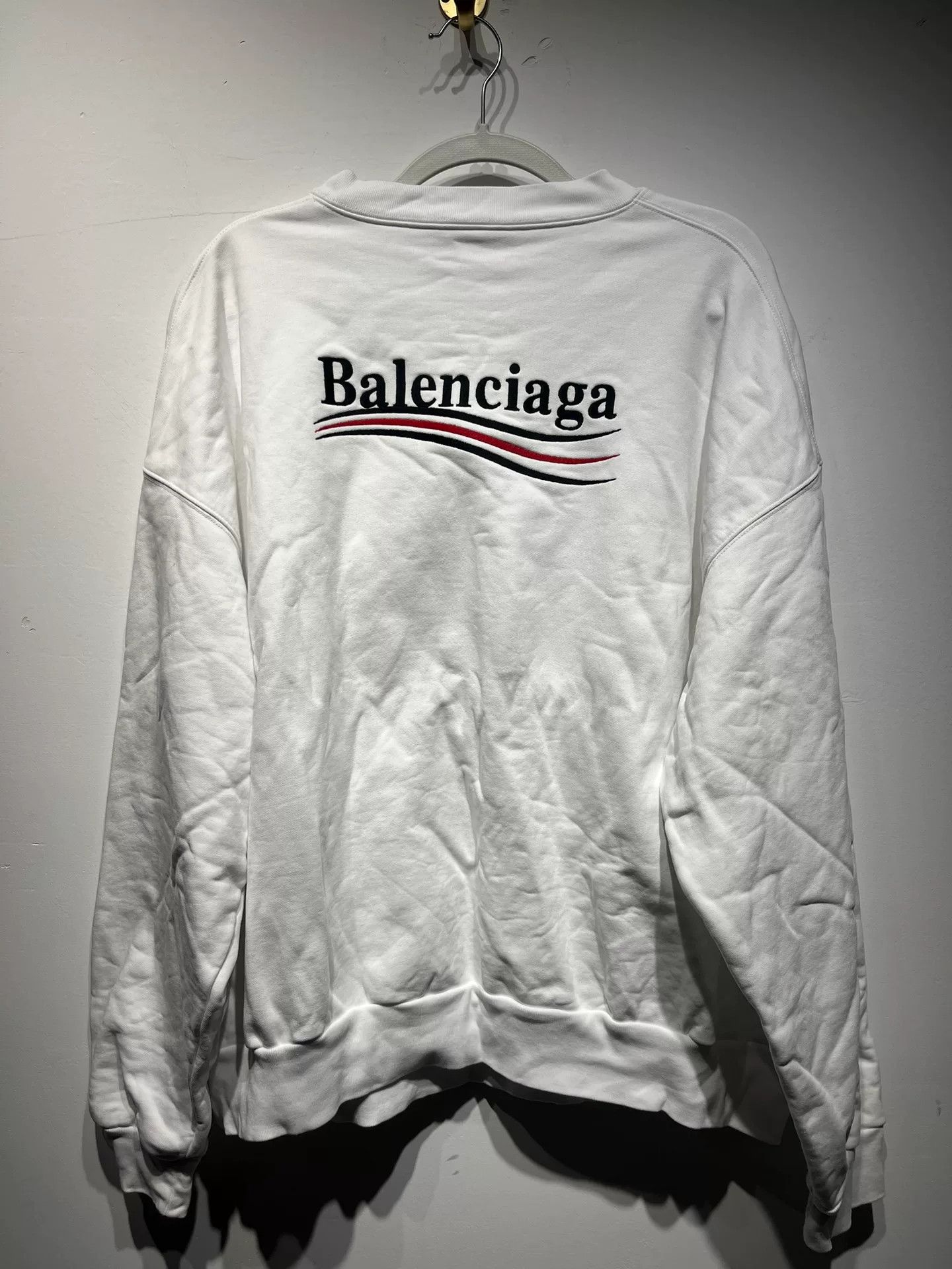 Balenciaga Balenciaga Retro Printed White T-Shirt L Men Size US L / EU 52-54 / 3 - 2 Thumbnail