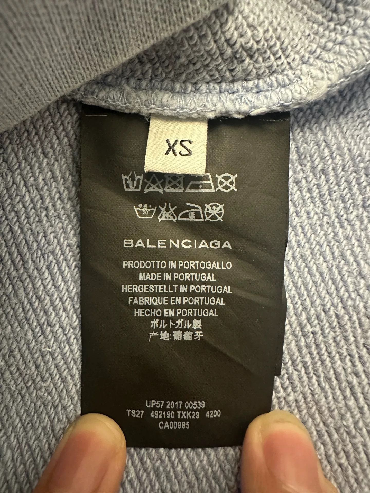 Balenciaga Balenciaga Retro Blue Hoodie XS Women Size XS / US 0-2 / IT 36-38 - 5 Thumbnail