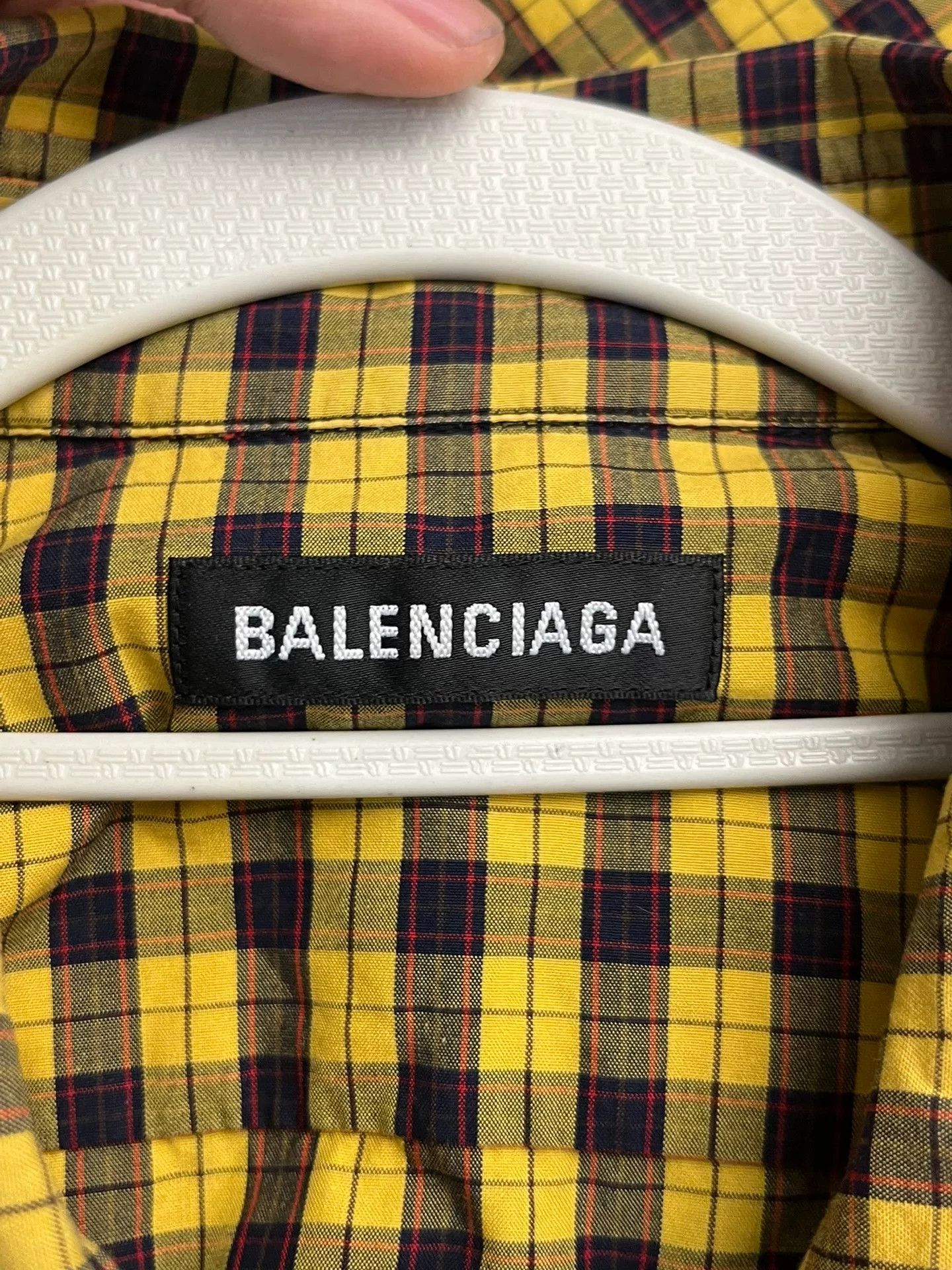 Balenciaga Balenciaga Plaid Yellow Shirt 38 Men Size US S / EU 44-46 / 1 - 3 Thumbnail