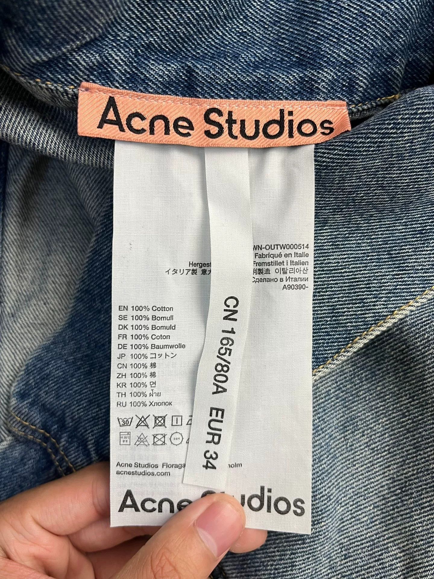Acne Studios Acne Studios Denim Blue Jacket 34 Women Size XS / US 0-2 / IT 36-38 - 3 Thumbnail