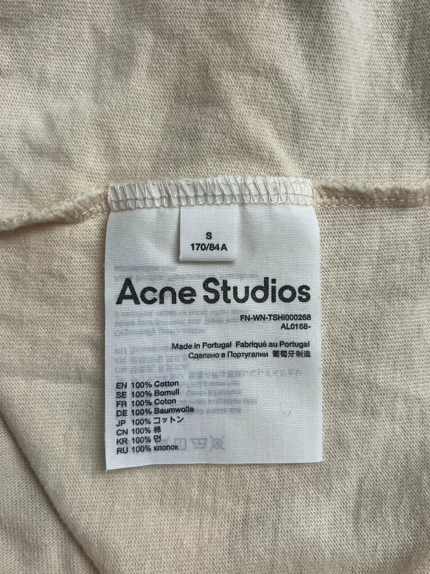 Acne Studios Acne Studios Printed Graphic White T-Shirt S Women Size S / US 4 / IT 40 - 4 Thumbnail