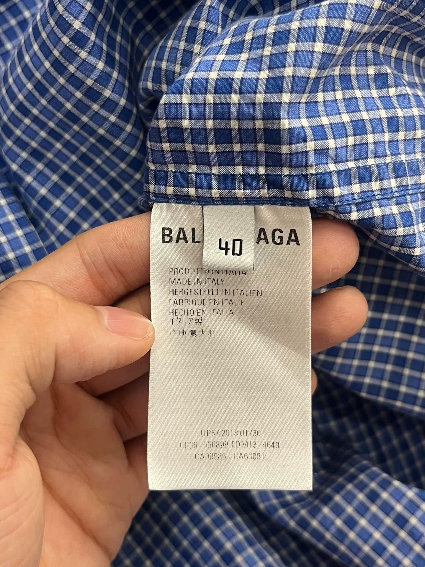 Balenciaga Balenciaga Embroidered Striped Shirt 40 Men Size US M / EU 48-50 / 2 - 3 Thumbnail