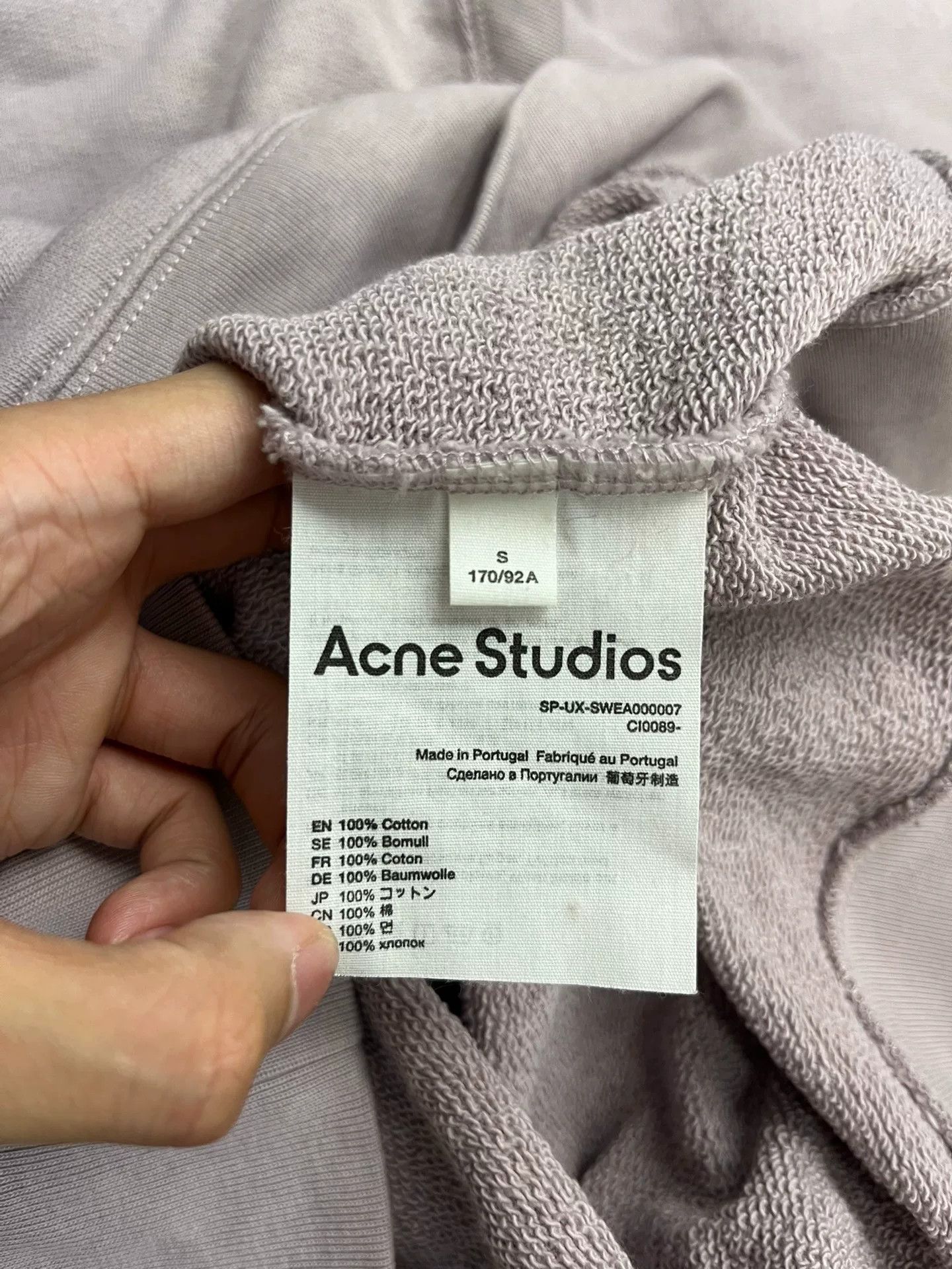 Acne Studios Acne Studios Embroidered Purple Hoodie S Women Size S / US 4 / IT 40 - 4 Thumbnail