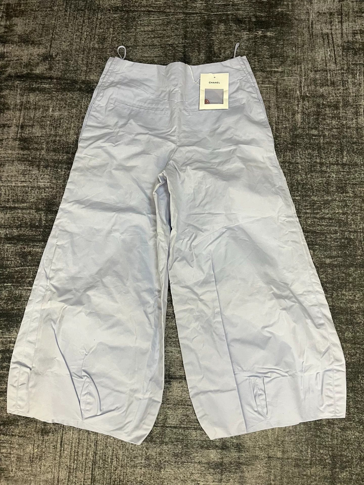 Chanel Chanel Wide-Leg Blue Pants 40 Women Size 40" / US 18 - 2 Thumbnail