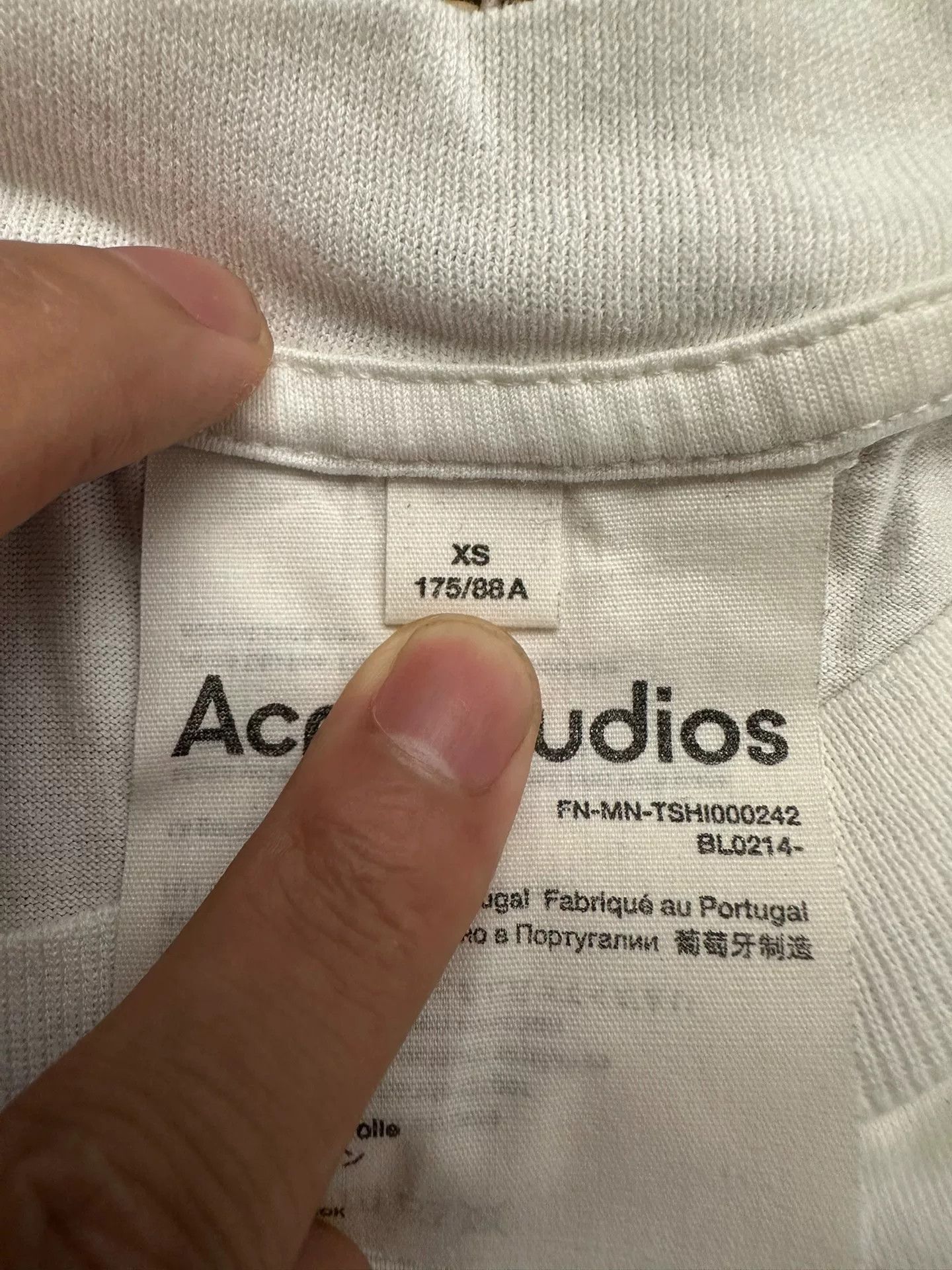 Acne Studios Acne Studios Casual Cotton White T-Shirt XS Men Size US XS / EU 42 / 0 - 3 Thumbnail