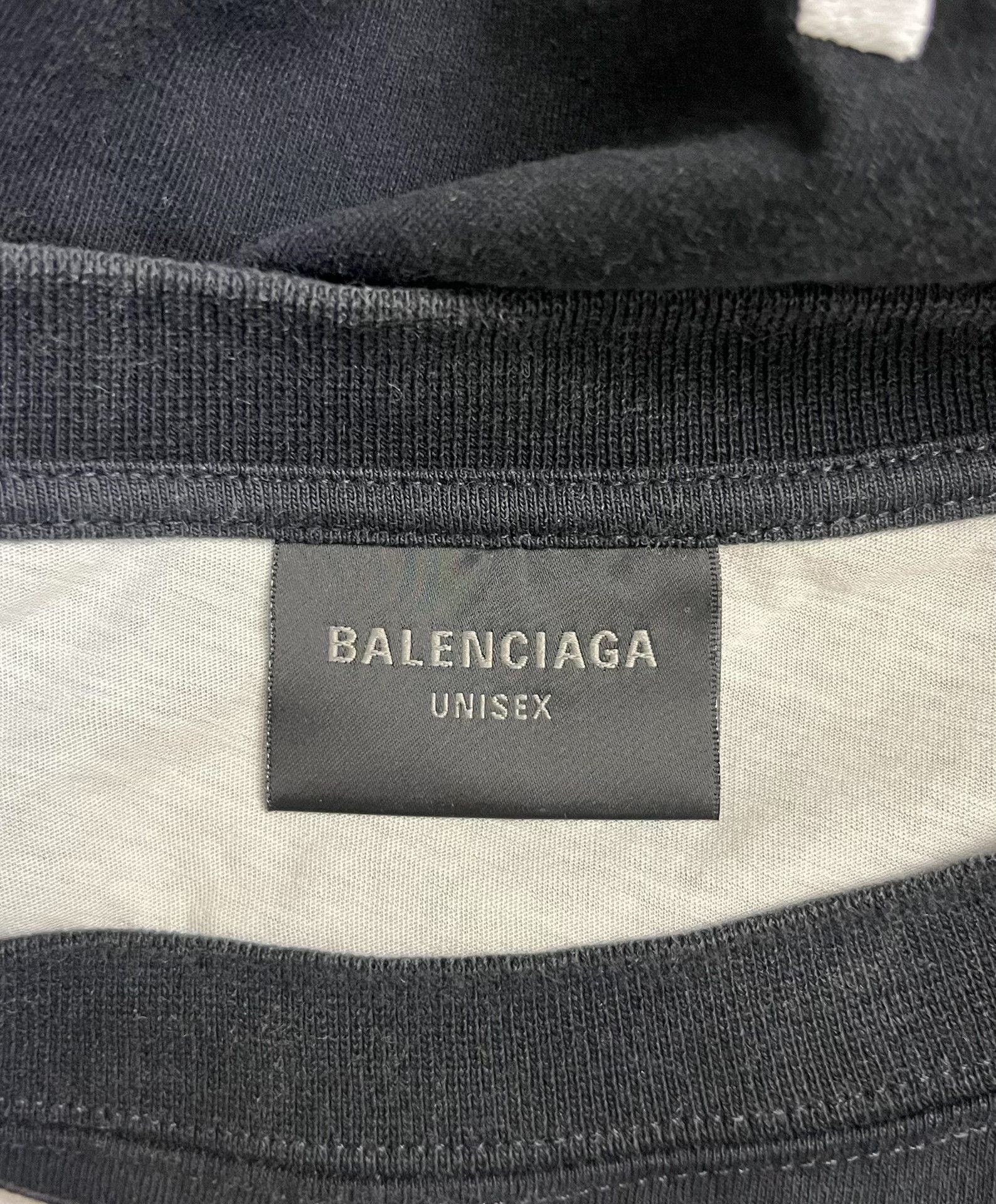 Balenciaga Balenciaga Oversized Black T-Shirt 2 Men Size US XS / EU 42 / 0 - 3 Thumbnail