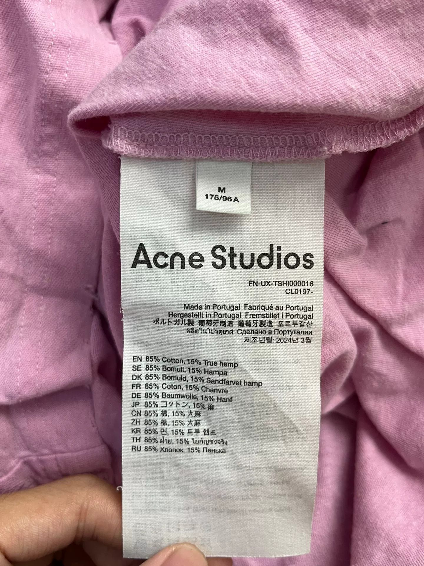 Acne Studios Acne Studios Printed Pink T-Shirt M Women Size M / US 6-8 / IT 42-44 - 4 Thumbnail