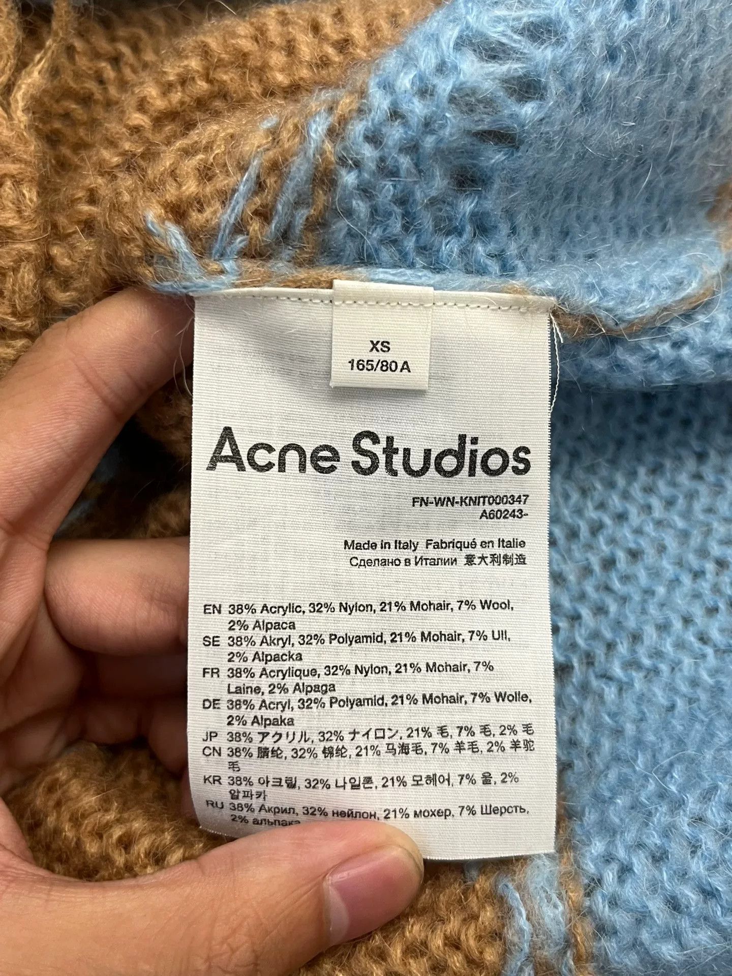 Acne Studios Acne Studios Striped Blue Sweater XS Women Size XS / US 0-2 / IT 36-38 - 3 Thumbnail