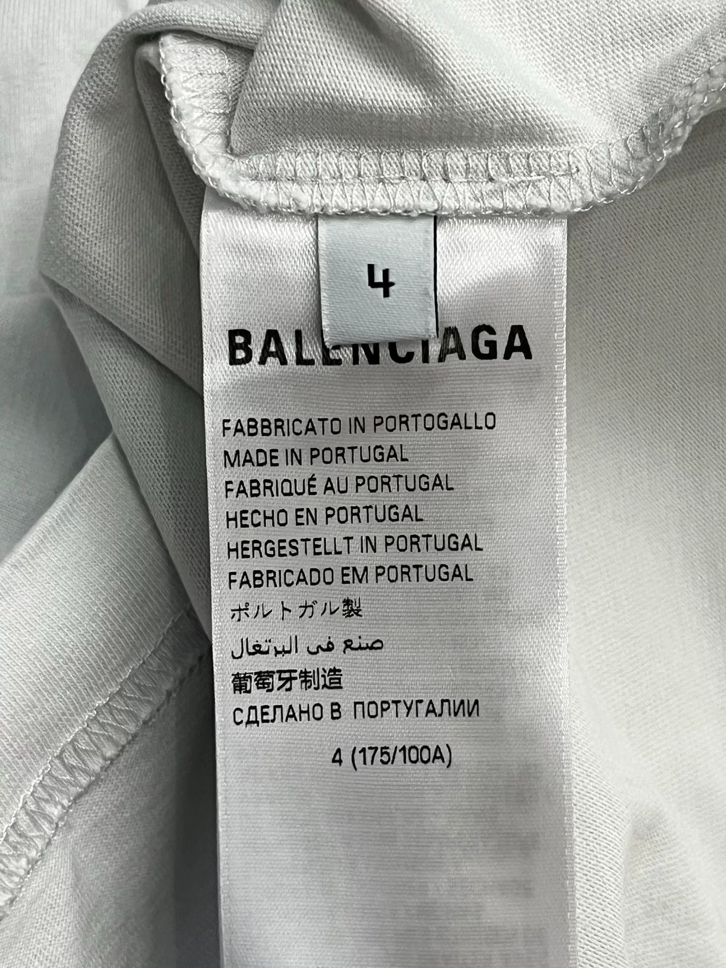 Balenciaga Balenciaga Limited Printed White T-Shirt 4 Men Size US XS / EU 42 / 0 - 4 Thumbnail