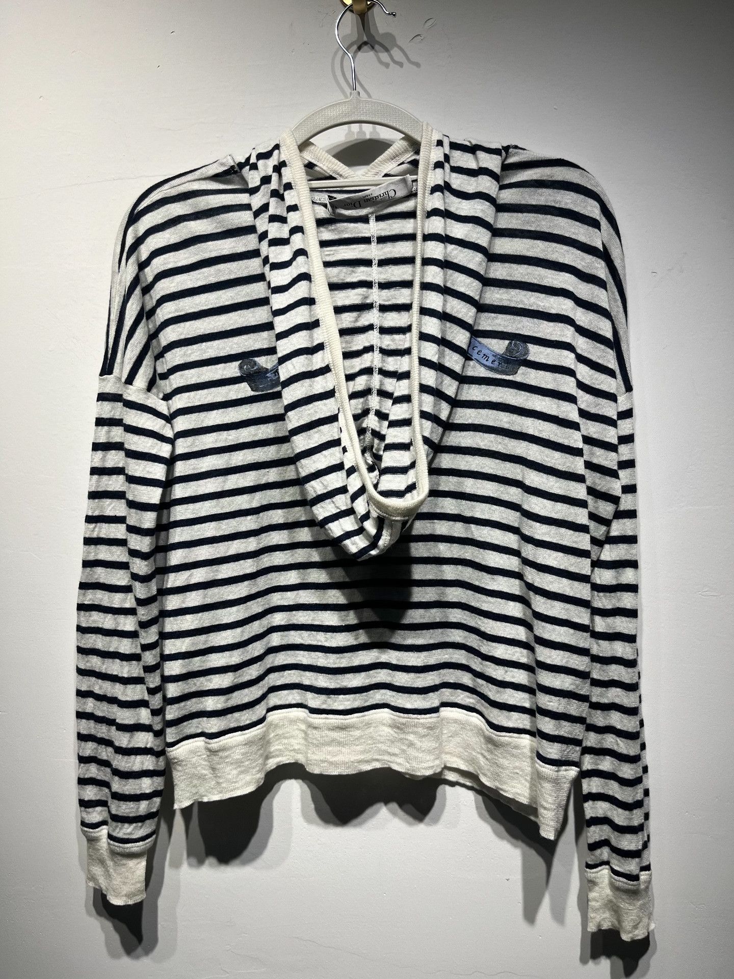 Dior Dior Retro Striped Hoodie 36 Women Size S / US 4 / IT 40 - 2 Thumbnail
