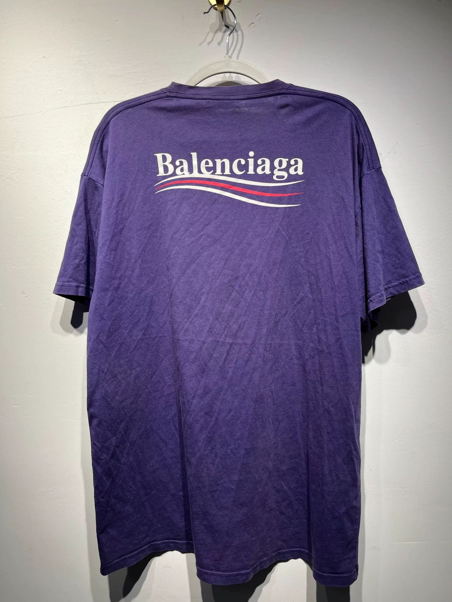 Balenciaga Balenciaga Retro Printed Blue T-Shirt S Women Size S / US 4 / IT 40 - 2 Thumbnail