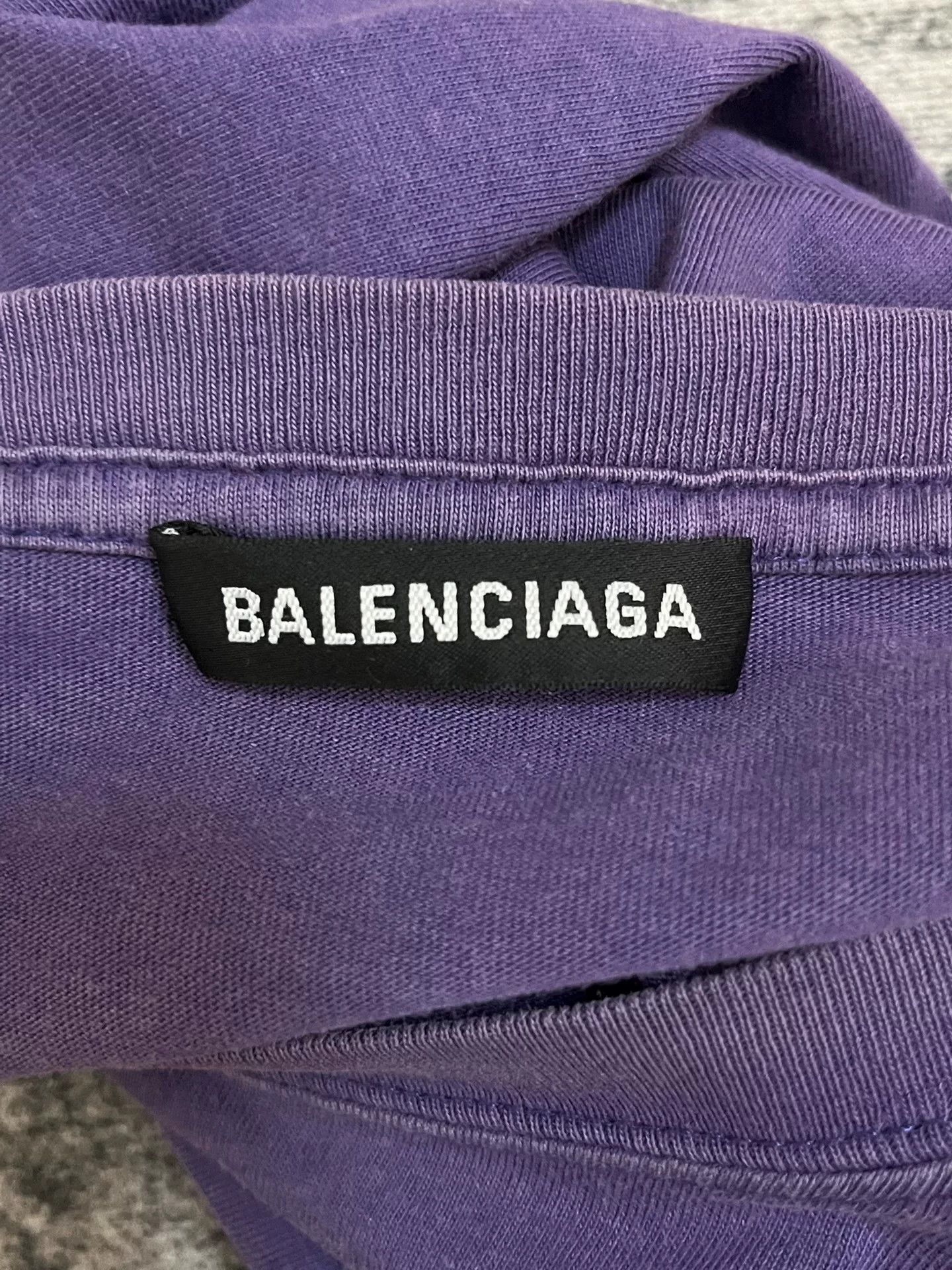 Balenciaga Balenciaga Retro Printed Blue T-Shirt S Women Size S / US 4 / IT 40 - 3 Thumbnail