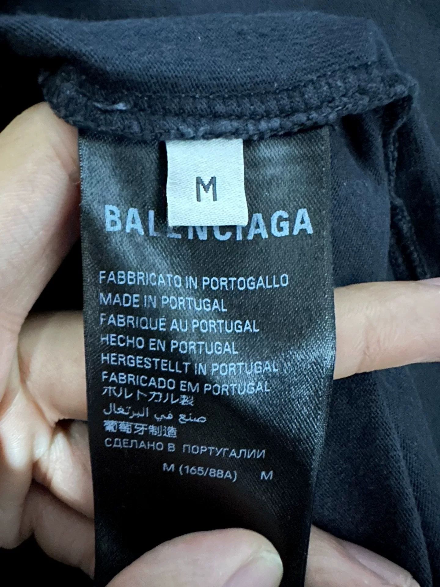 Balenciaga Balenciaga Printed Black T-Shirt M Men Size US M / EU 48-50 / 2 - 3 Thumbnail