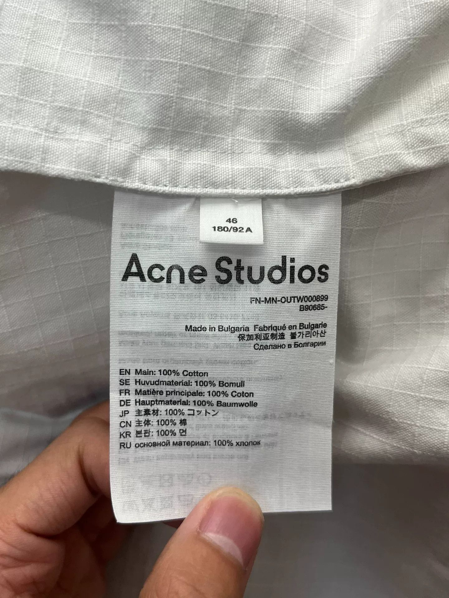 Acne Studios Acne Studios Gray Light Jacket 46 Men Size US L / EU 52-54 / 3 - 4 Thumbnail