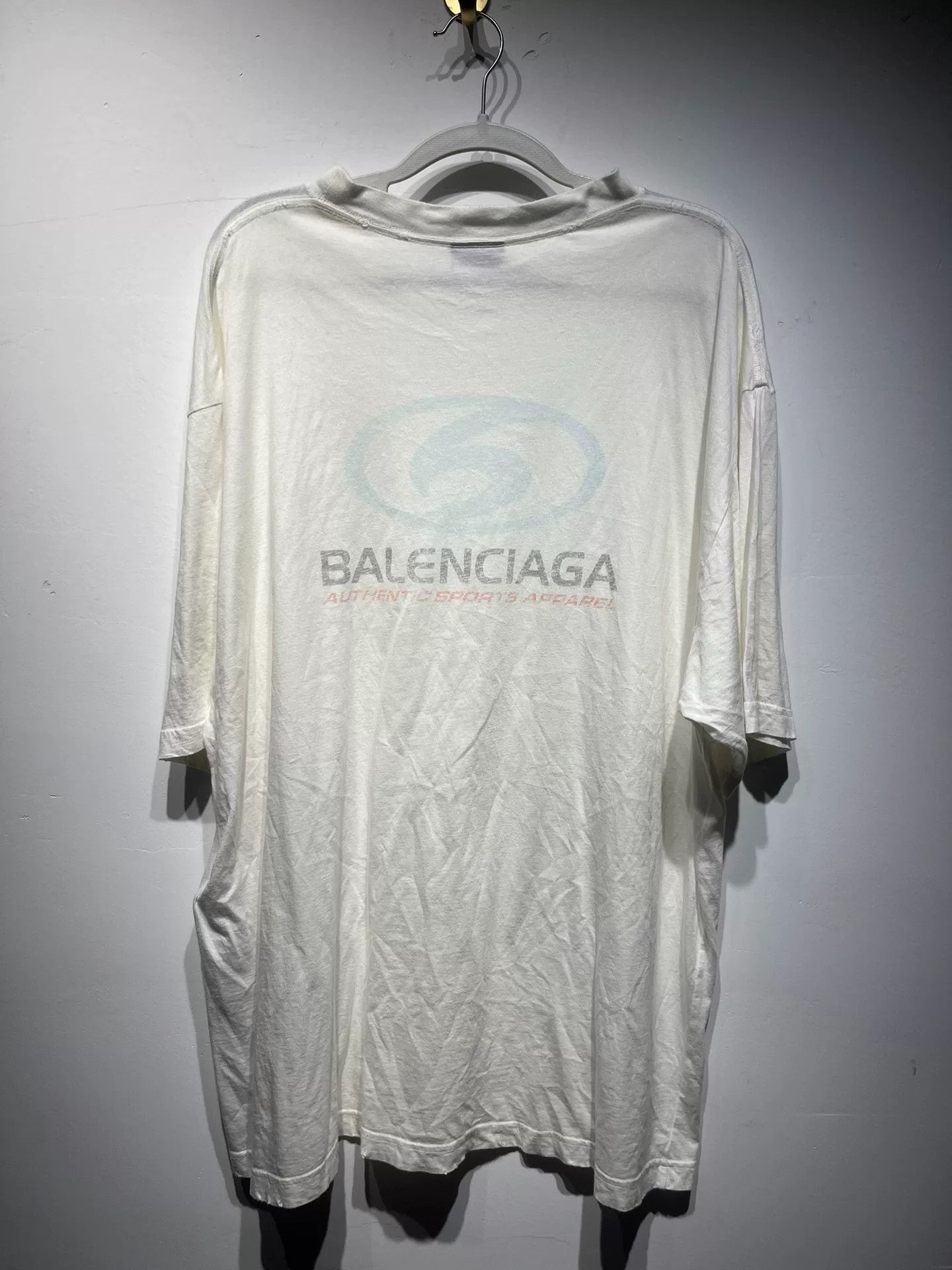 Balenciaga Balenciaga Retro Blue T-Shirt M Men Size US M / EU 48-50 / 2 - 2 Thumbnail