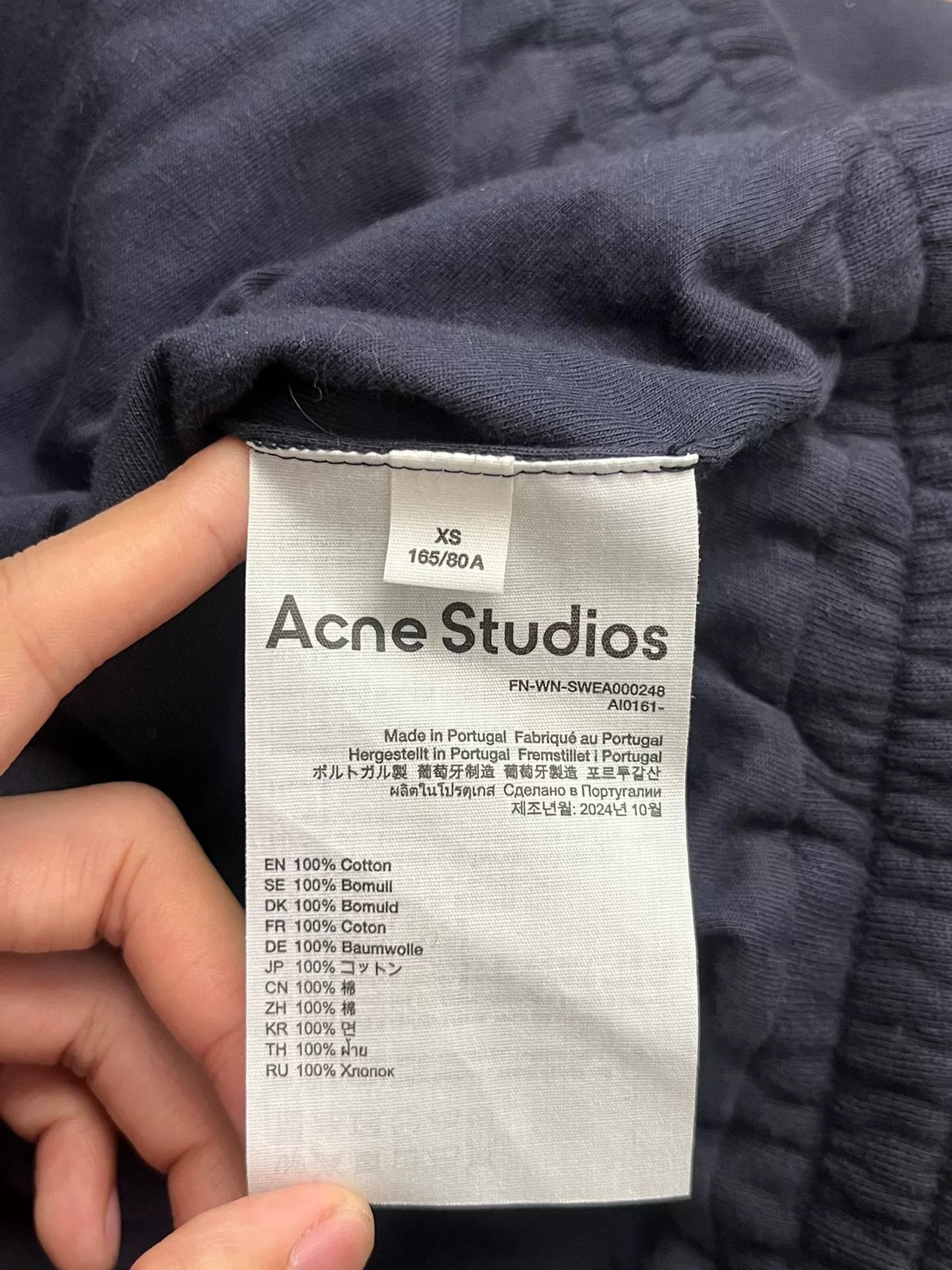 Acne Studios Acne Studios Casual Embroidered Blue Hoodie XS Women Size XS / US 0-2 / IT 36-38 - 4 Thumbnail