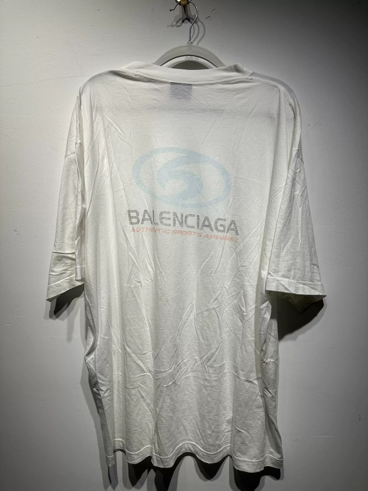 Balenciaga Balenciaga Retro Blue T-Shirt M Men Size US M / EU 48-50 / 2 - 2 Thumbnail