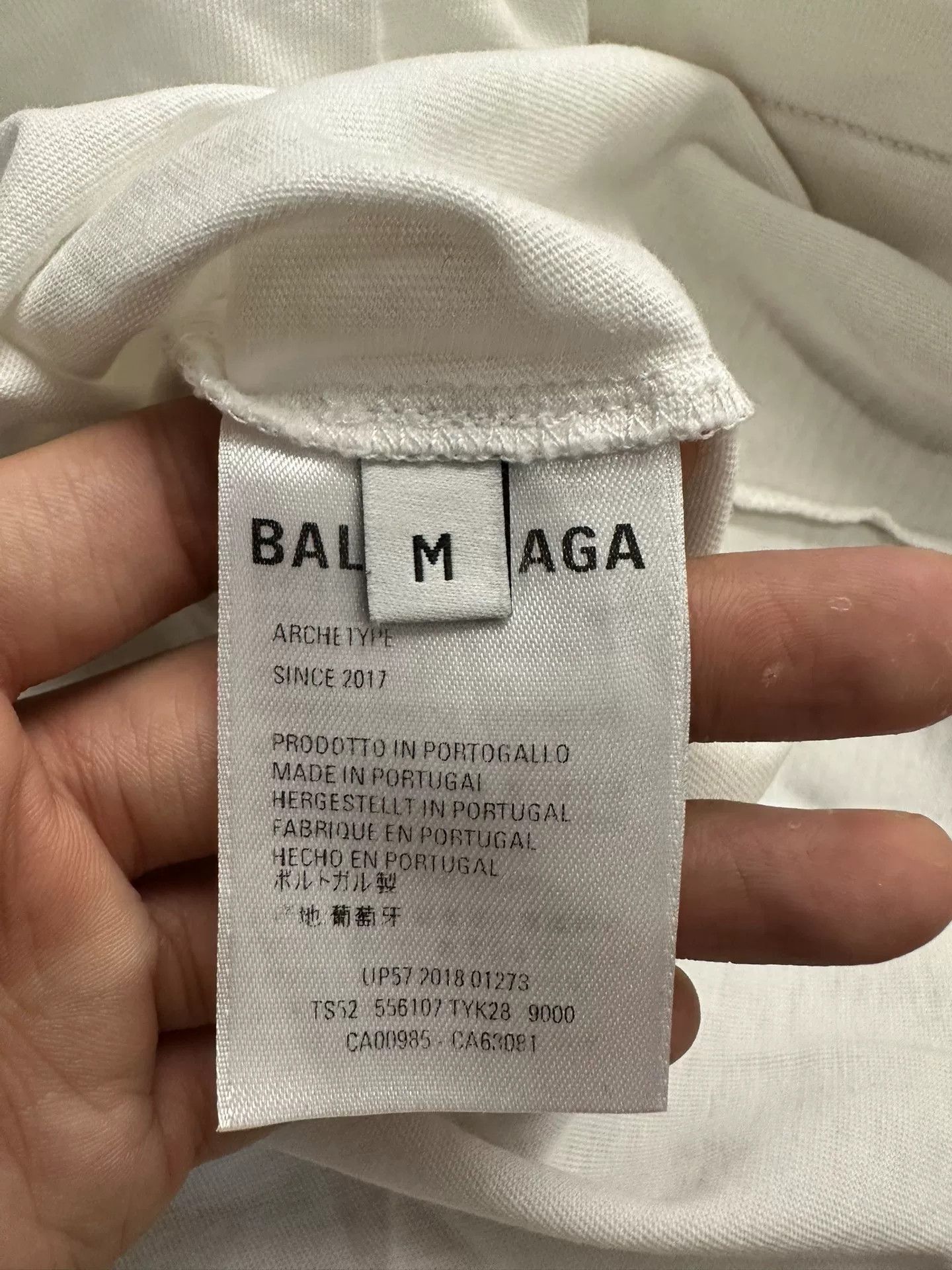 Balenciaga Balenciaga Printed White T-Shirt M Women Size M / US 6-8 / IT 42-44 - 3 Thumbnail