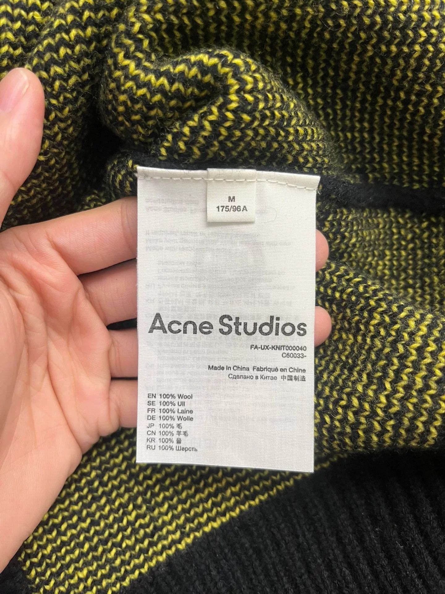 Acne Studios Acne Studios Knit Wool Black Sweater M Women Size M / US 6-8 / IT 42-44 - 4 Thumbnail