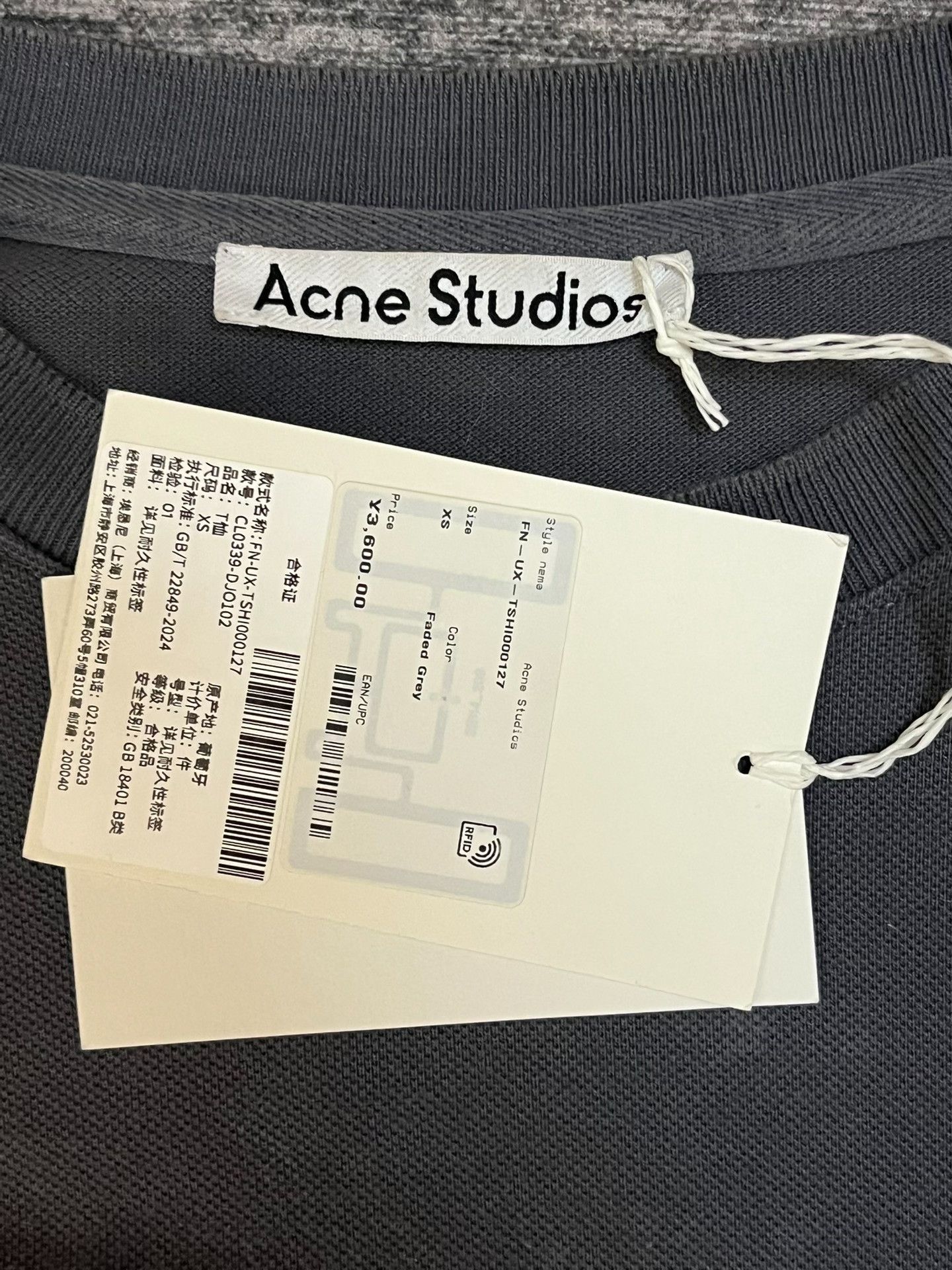 Acne Studios Acne Studios Embroidered Oversized Gray Hoodie XS Men Size US XS / EU 42 / 0 - 3 Thumbnail