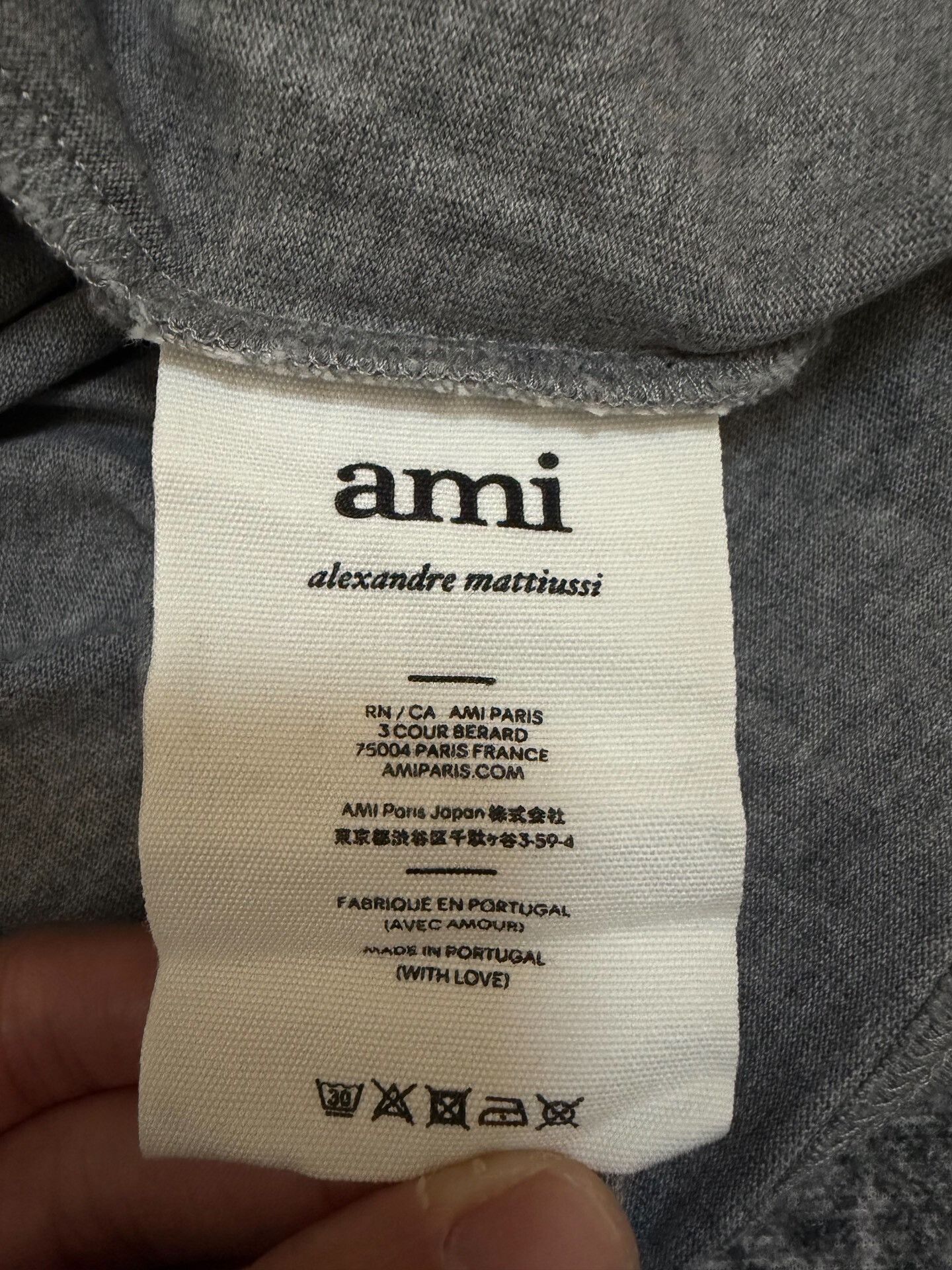 AMI Ami Embroidered Gray T-Shirt S Women Size S / US 4 / IT 40 - 5 Thumbnail